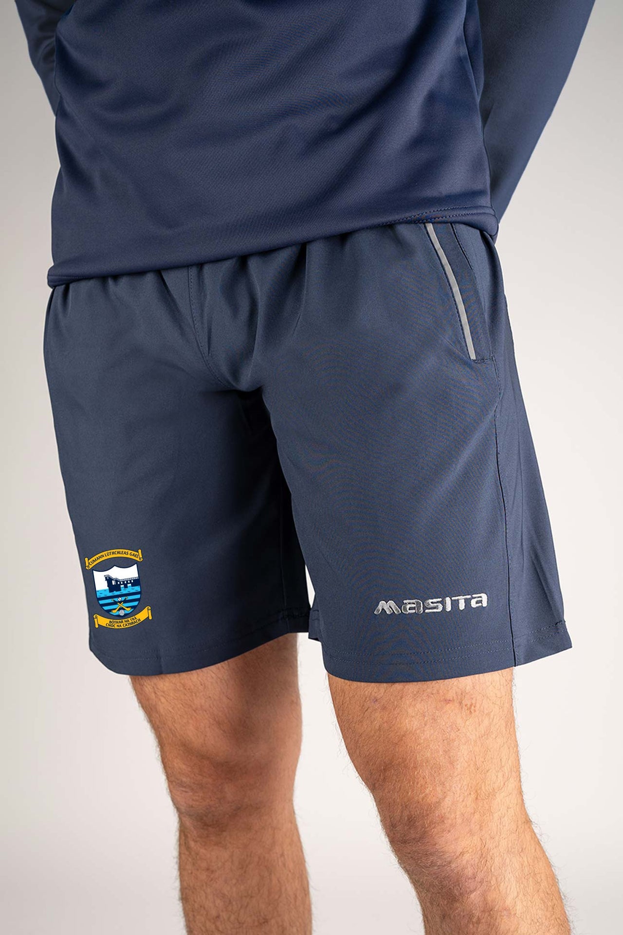 Salthill Knocknacarra Navy Leisure Short Adult