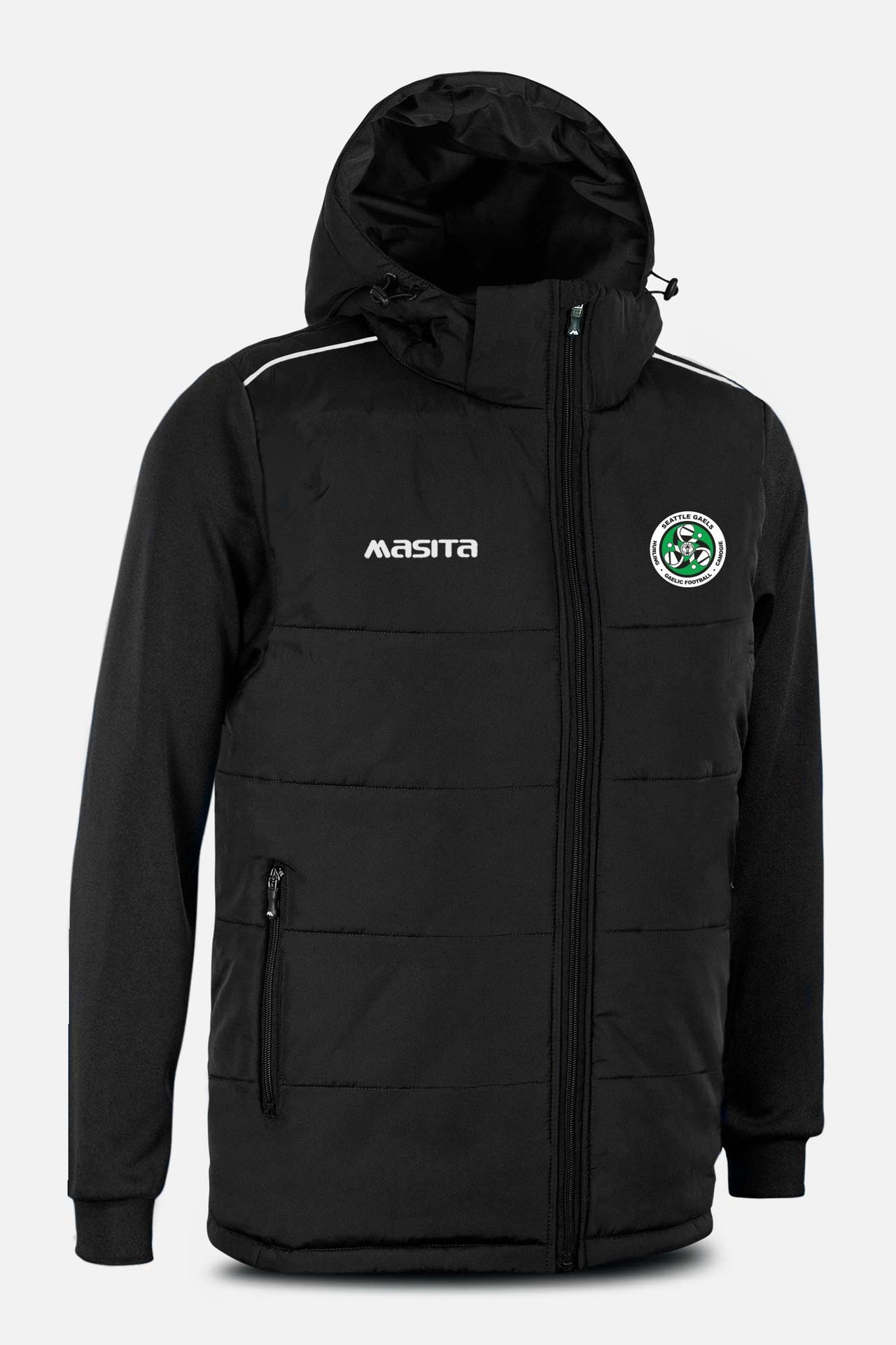 Seattle Gaels Black Padded Jacket Kids & Adults