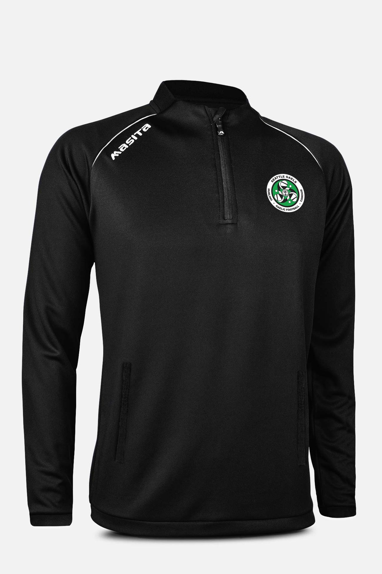 Seattle Gaels Pop Up Shop Rico Style Black Half Zip Adult