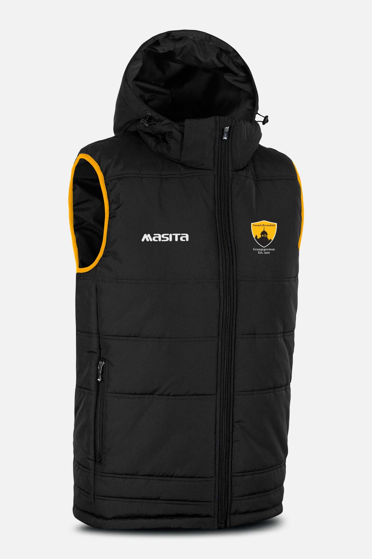 St Brendans GAA Grangegorman Black Nova Sleeveless Gilet Kids & Adults