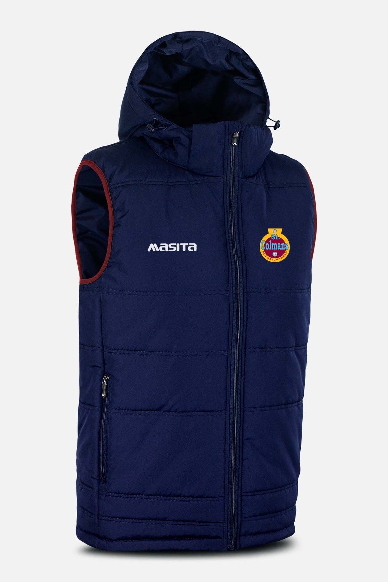 St Colmans LGFA Navy Nova Sleeveless Gilet Kids & Adults