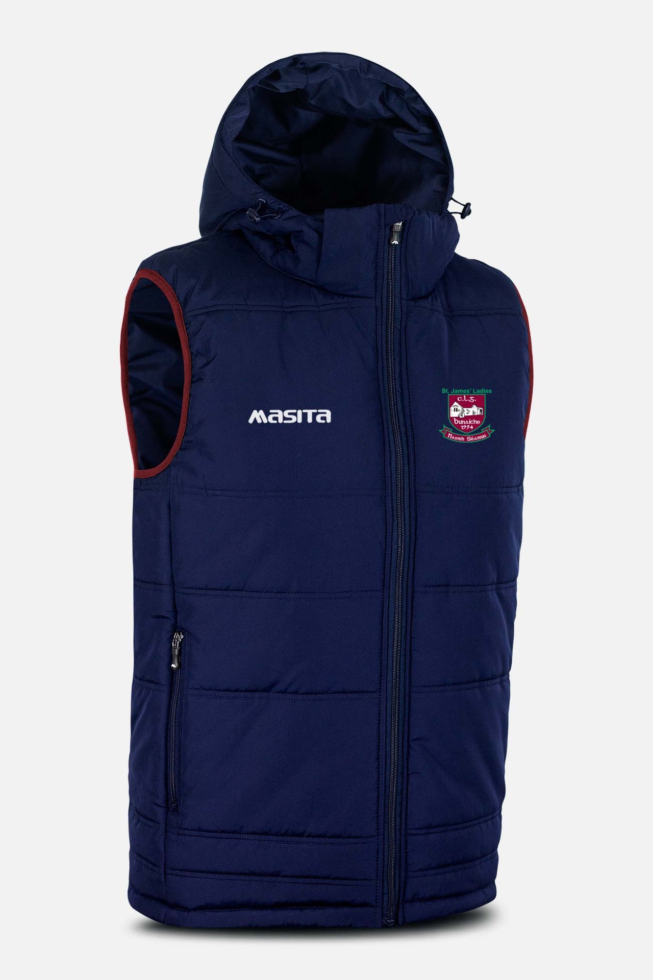 St James LGFA Navy Nova Sleeveless Gilet Kids & Adults