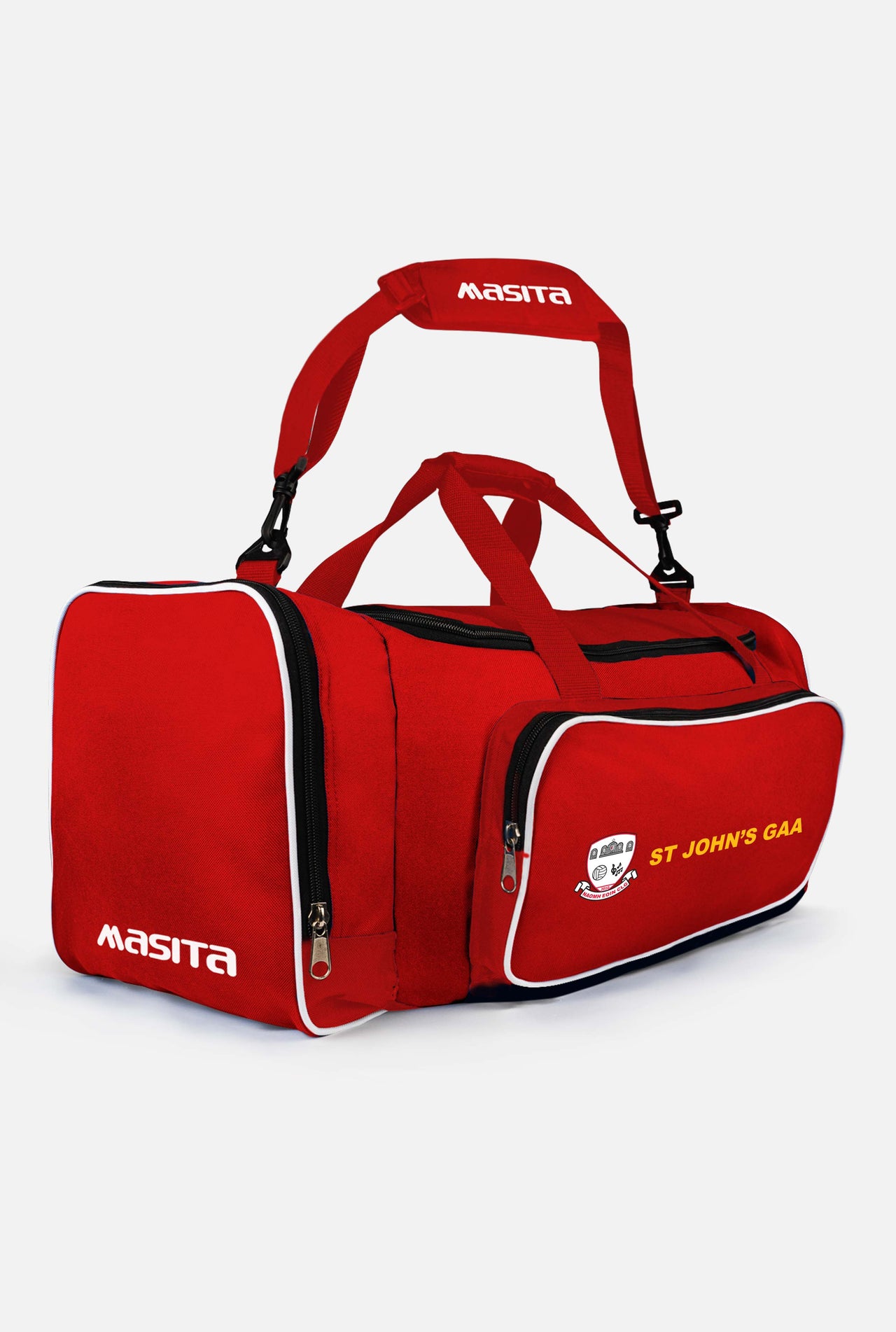 St Johns GAA  Red/Black/White Tara Style Club Bag