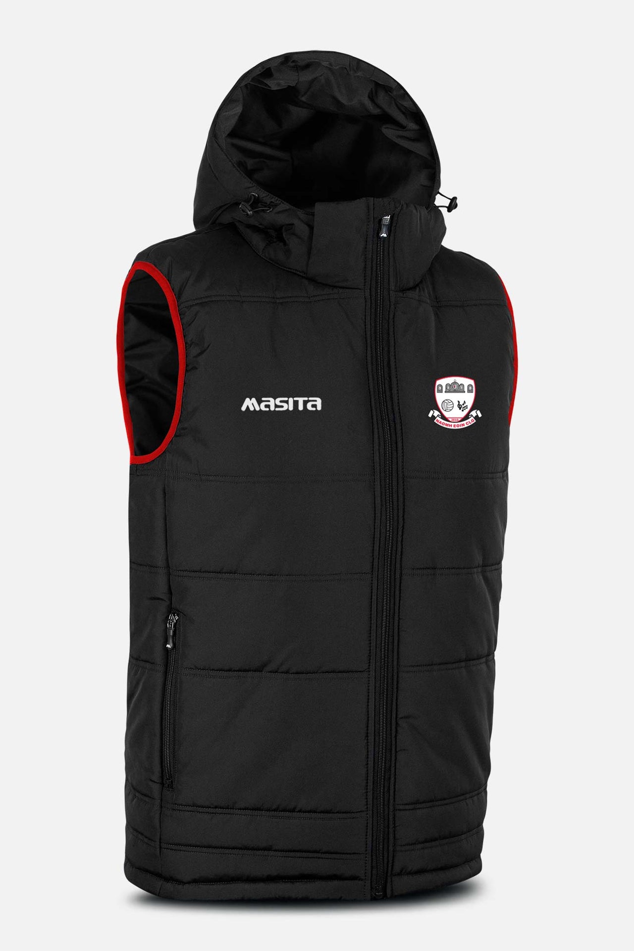 St Johns GAA Black Nova Sleeveless Gilet Kids & Adults