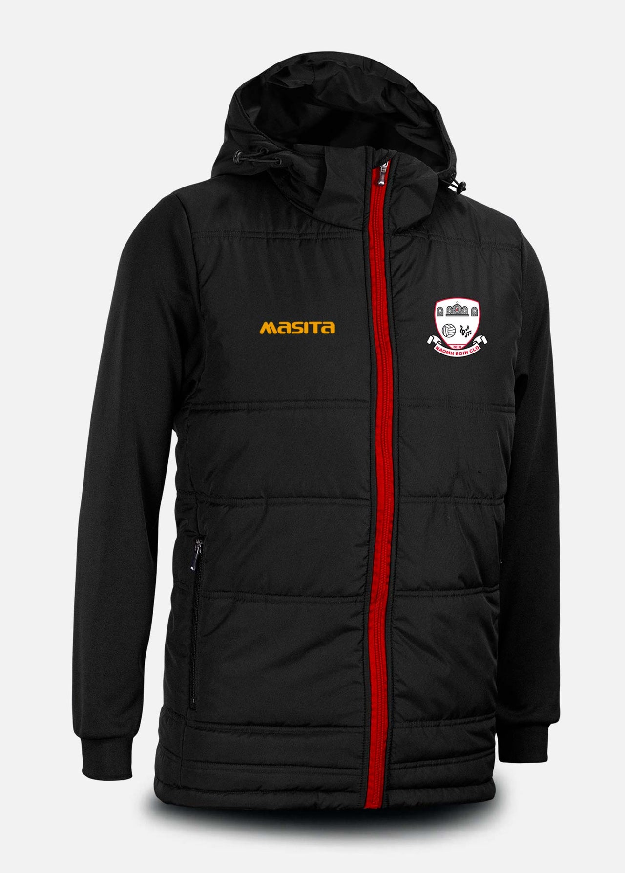 St Johns GAA  Black Nova Padded Jacket Kids & Adults