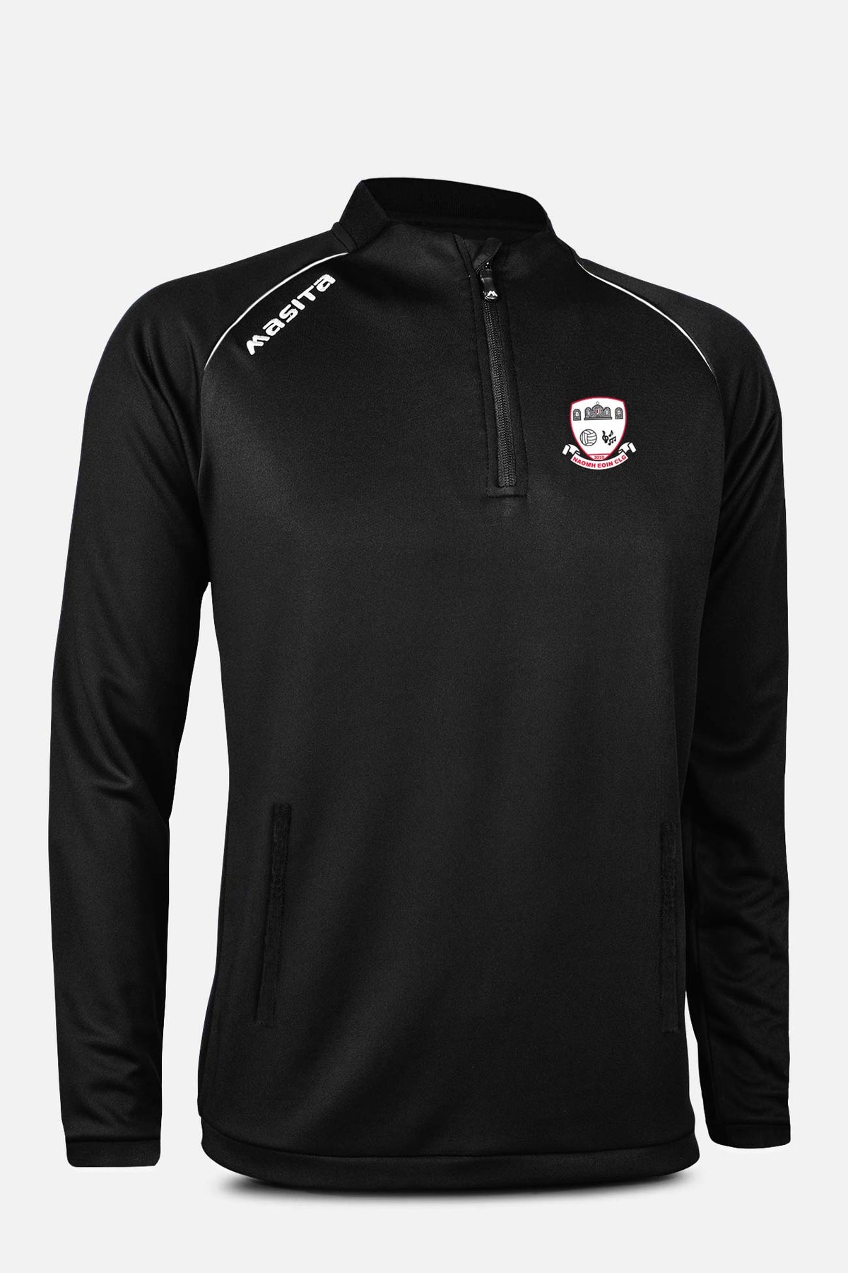 St Johns GAA Pop Up Shop Black Rico Style Half Zip Kids & Adults