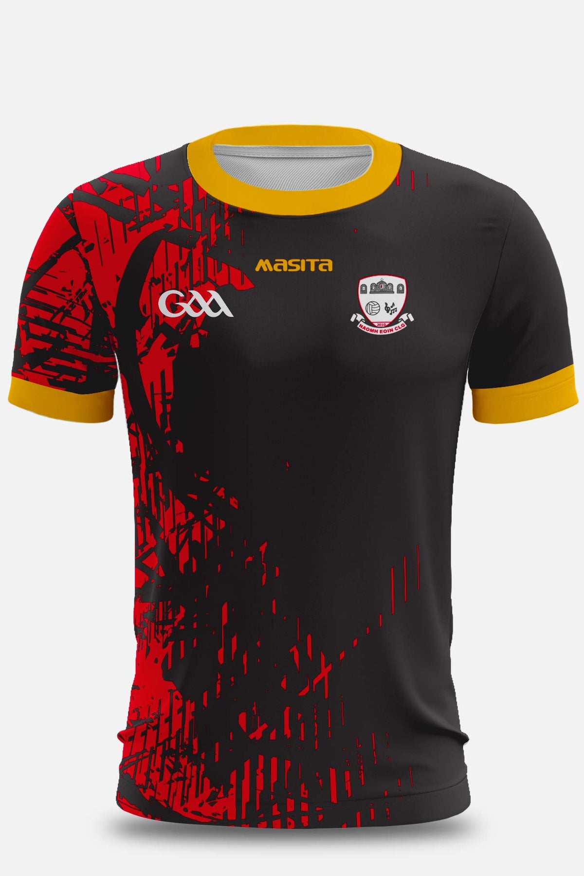 St Johns GAA Pop Up Shop Black Sparta Style Training Jersey Regular Fit Kids & Adults