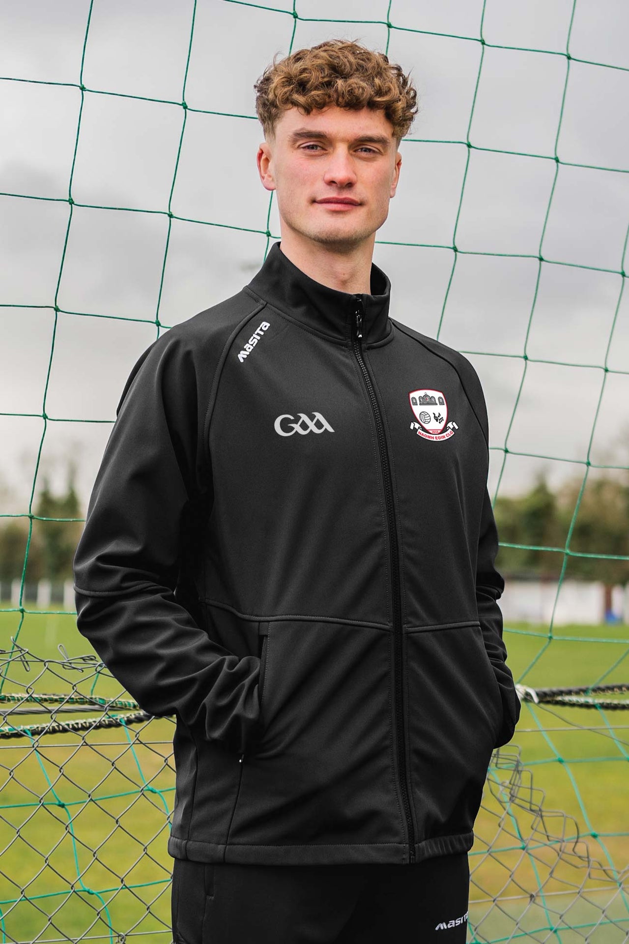 St Johns GAA  Black Softshell Jacket Kids & Adults