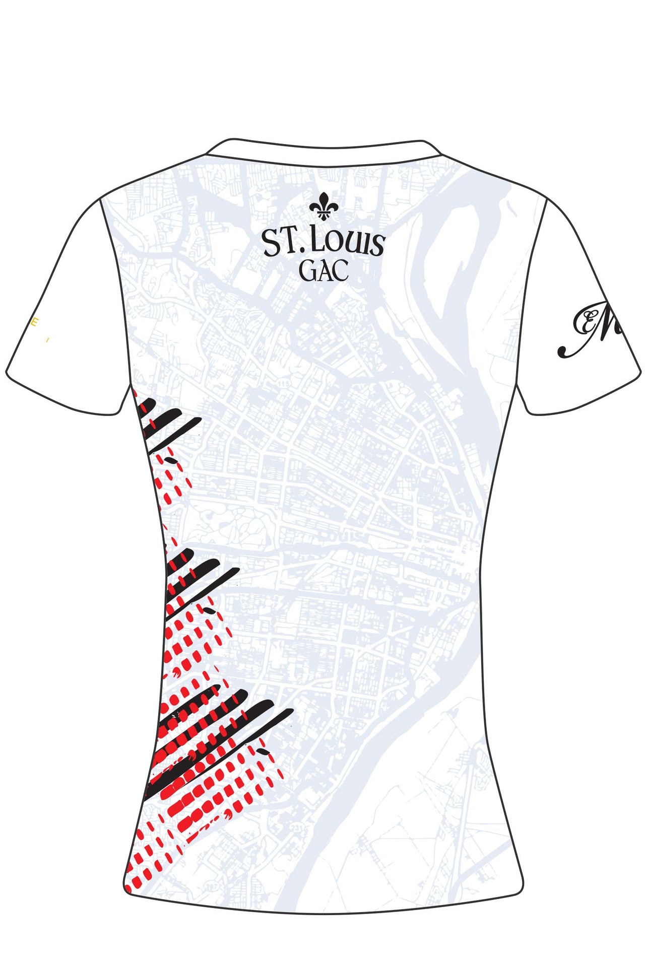 St Louis GAC Pop Up White GAA Jersey Player Fit Adult