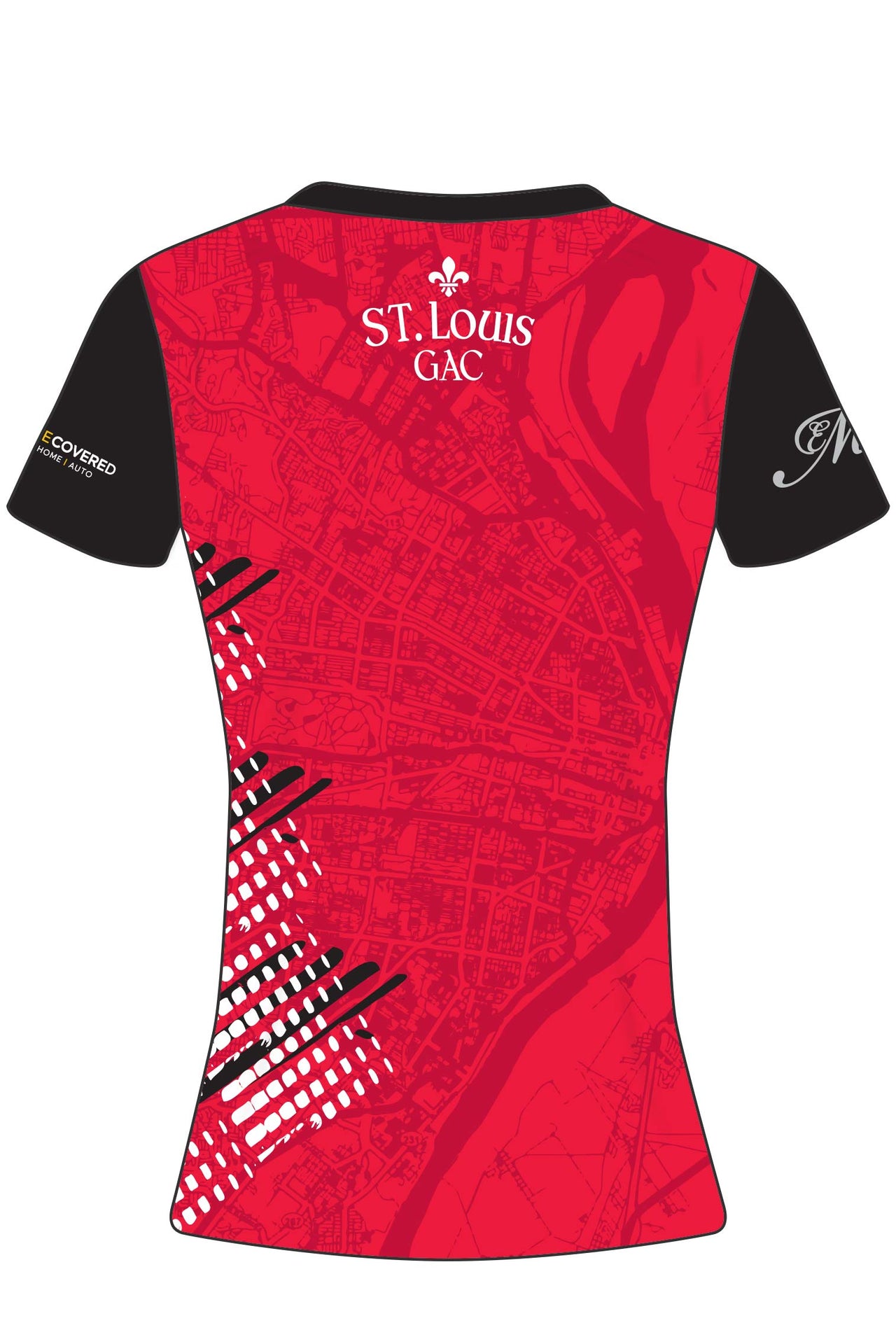 St Louis GAC Pop Up Red GAA Jersey Regular Fit Adult