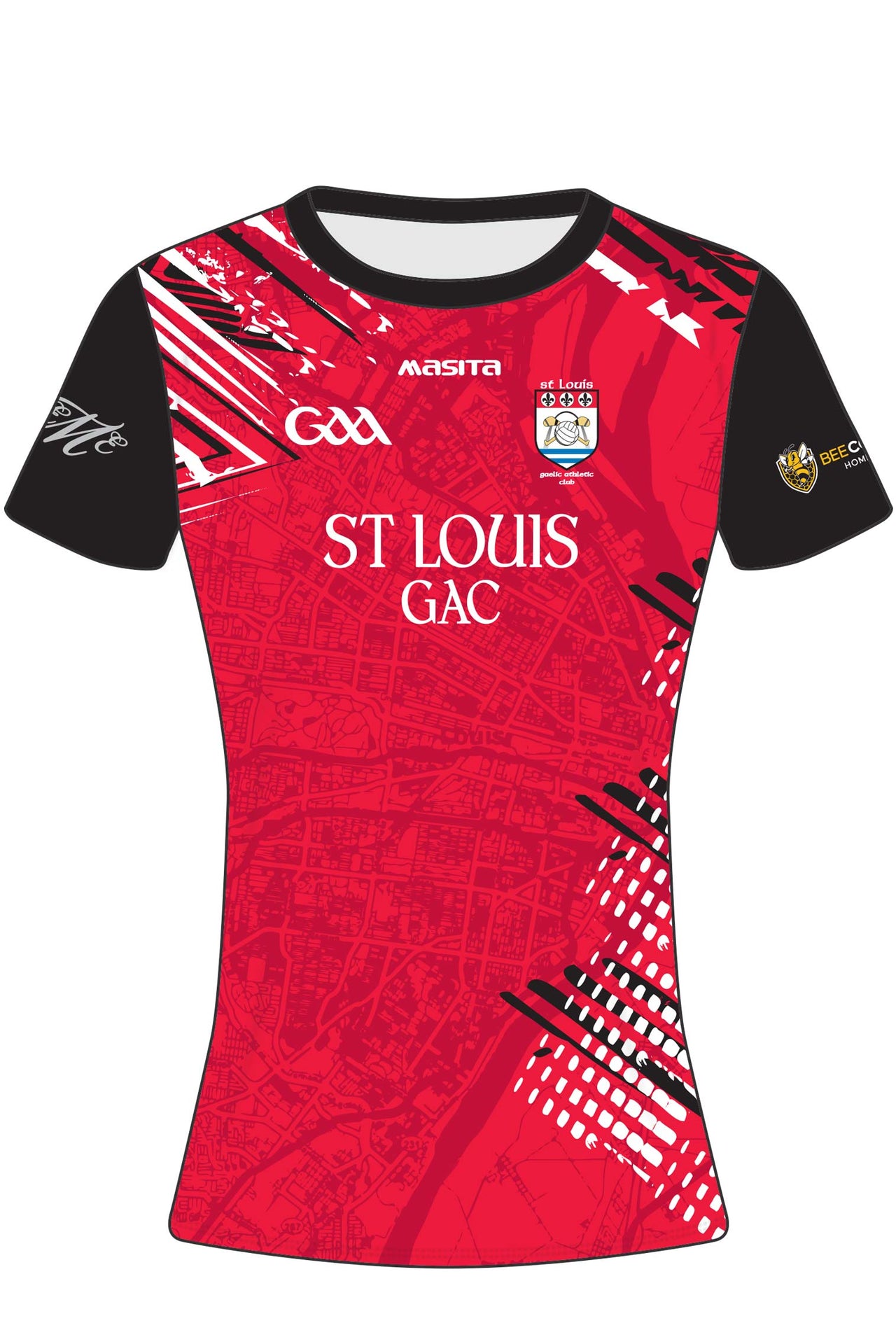 St Louis GAC Pop Up Red GAA Jersey Kids