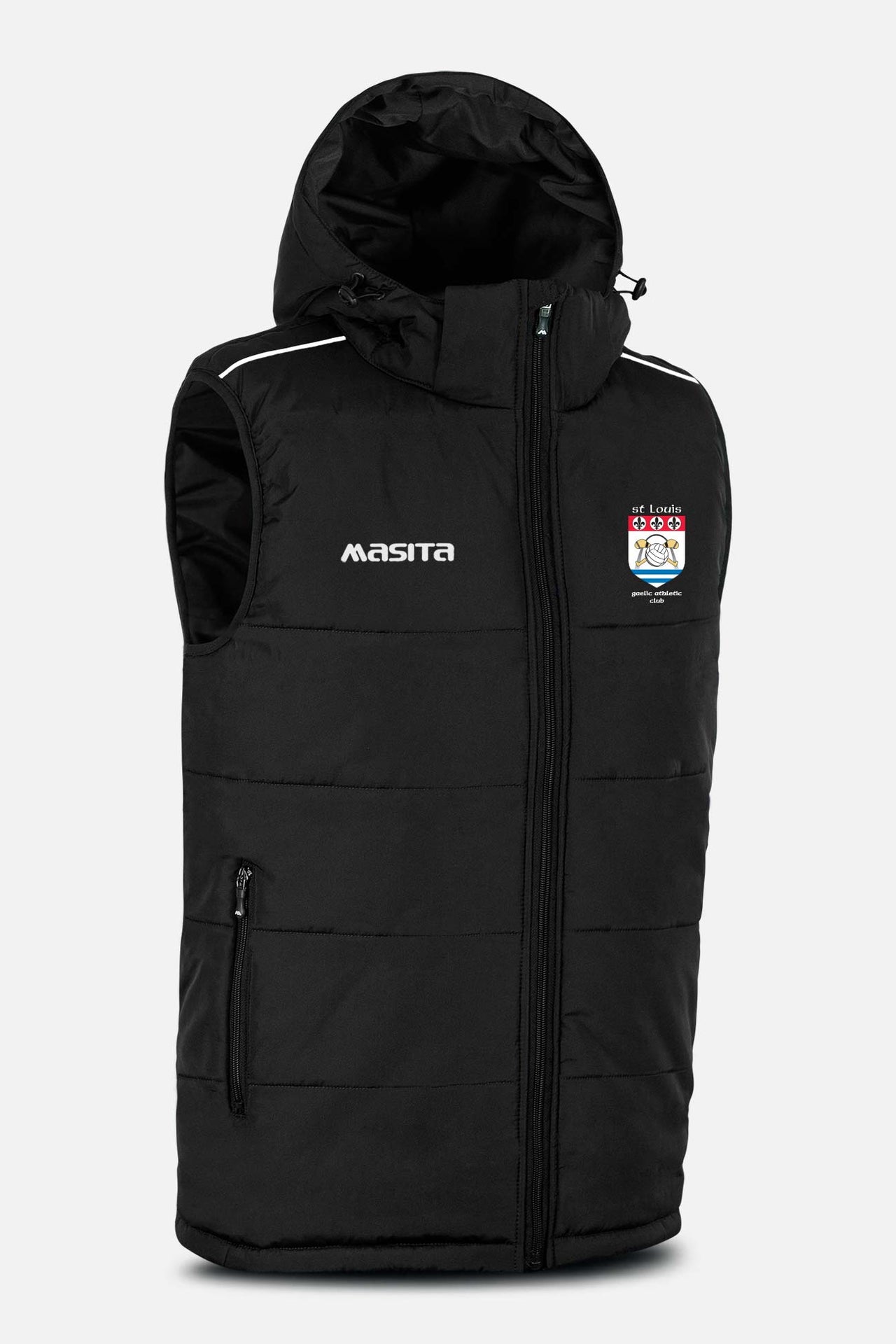 St Louis GAC Pop Up Shop Black Sleeveless Gilet Kids & Adults