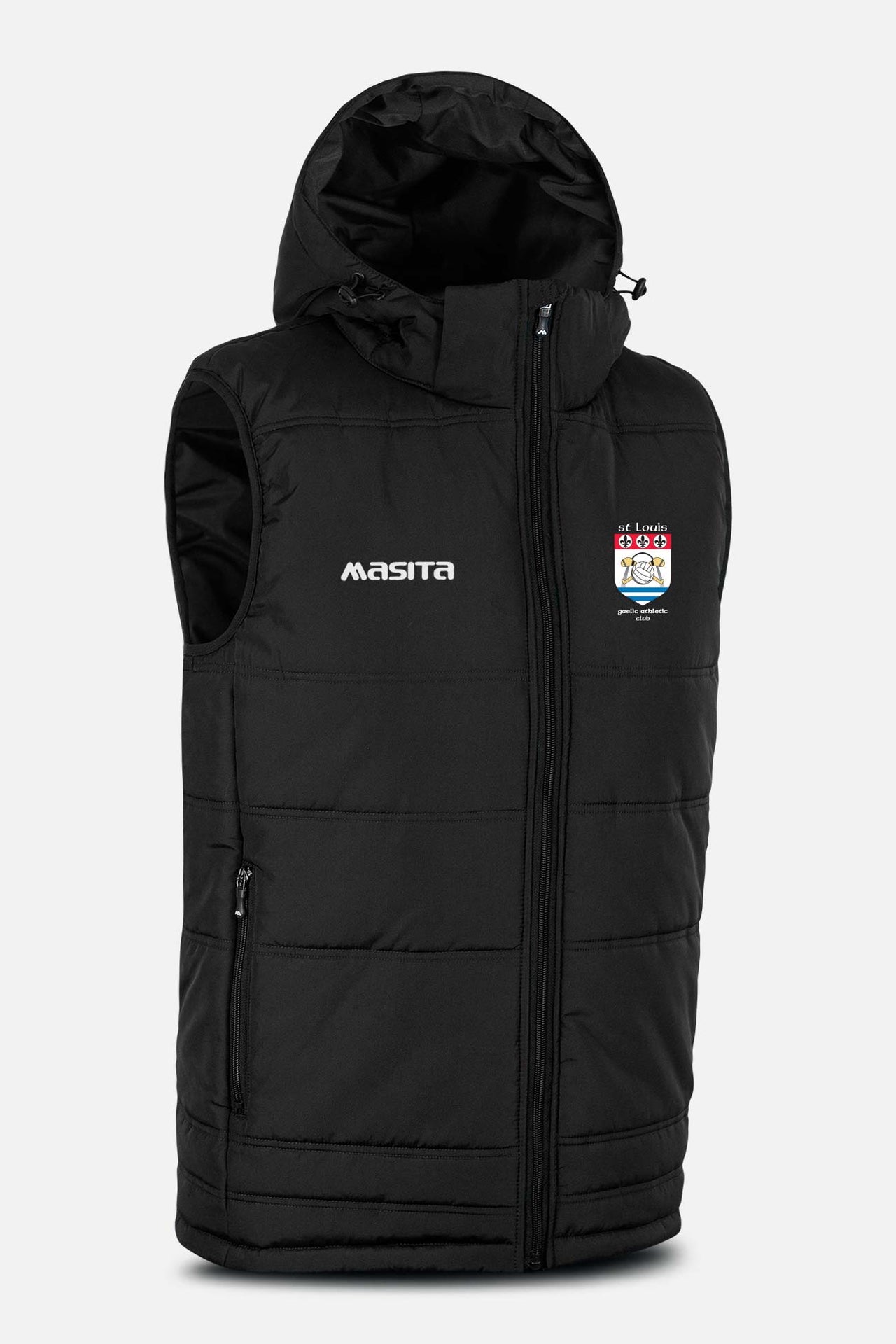 St Louis GAC Pop Up Shop Black Nova Sleeveless Gilet Kids & Adults