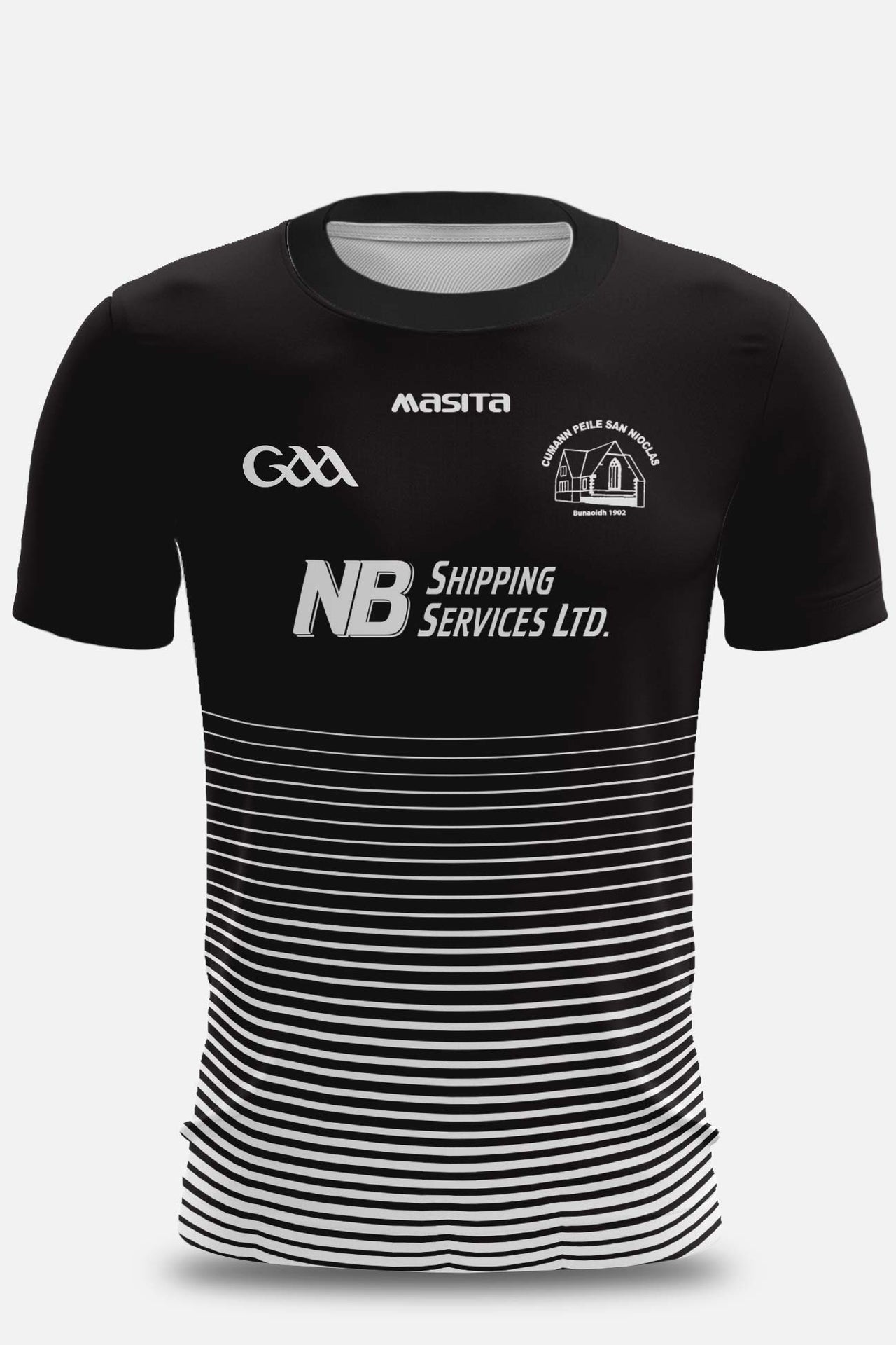 St Nicks GAA Pop Up Shop Black Training Jersey Player Fit