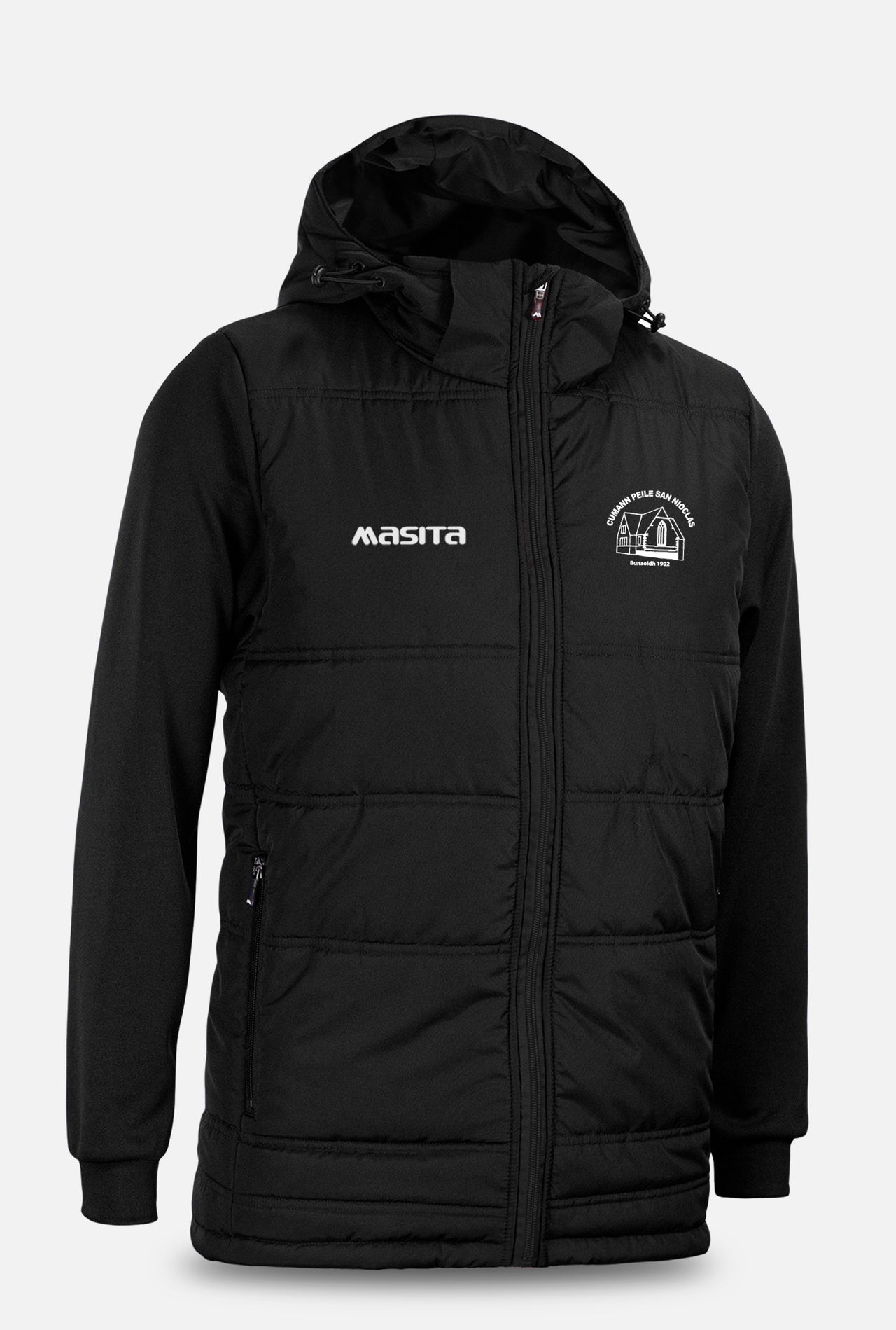 St Nicks GAA Pop Up Shop Black Nova Padded Jacket Kids