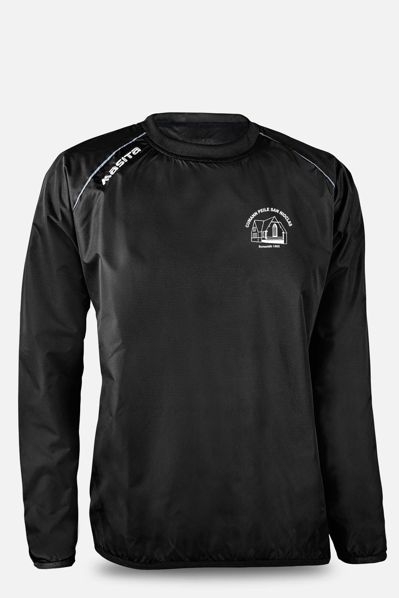 St Nicks GAA Pop Up Shop Black Tara Style Rainsweater Adults