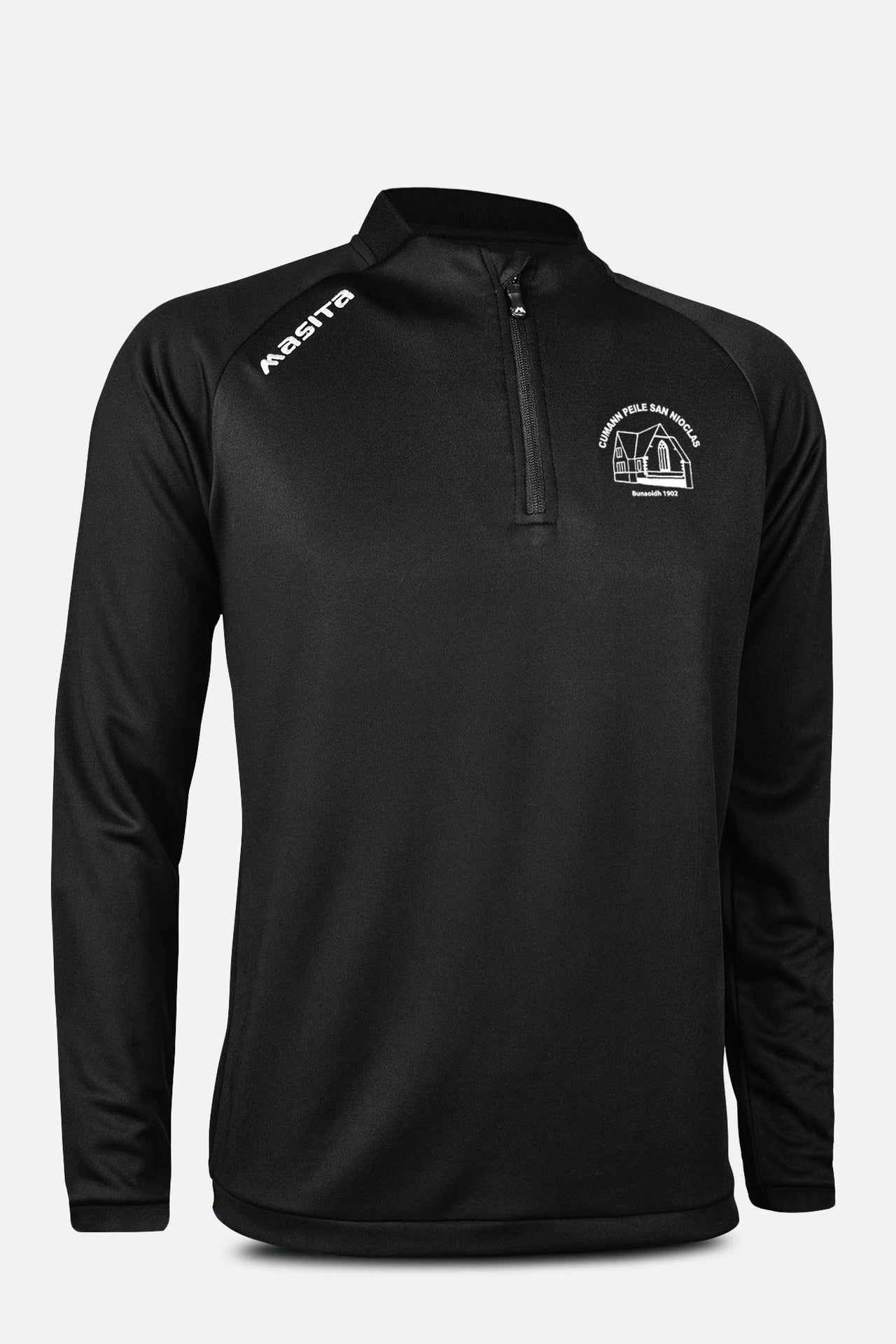 St Nicks GAA Pop Up Shop Oregon Style Black Half Zip Adult