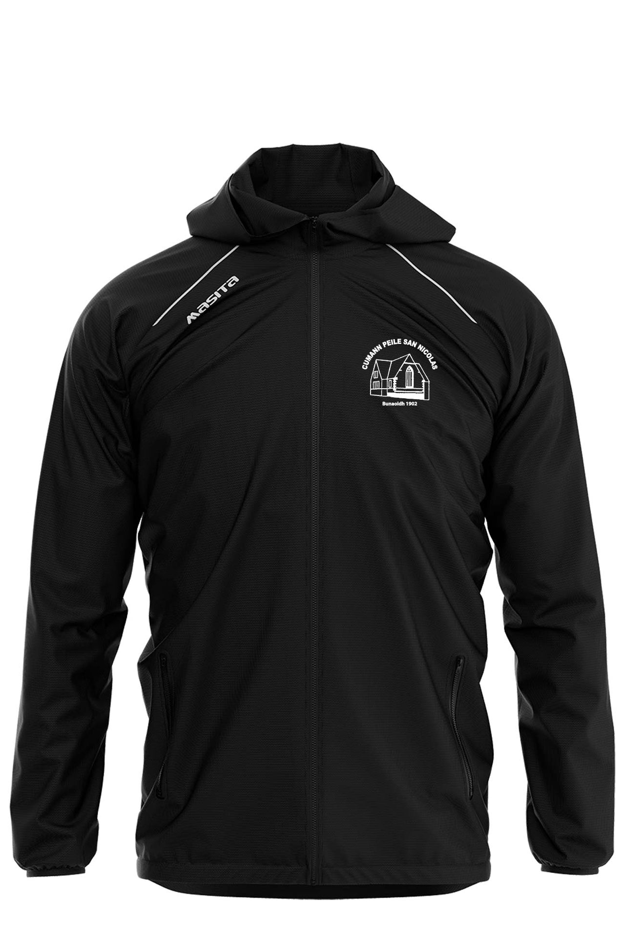 St Nicks GAA Pop Up Shop Black Supreme Windbreaker Adults
