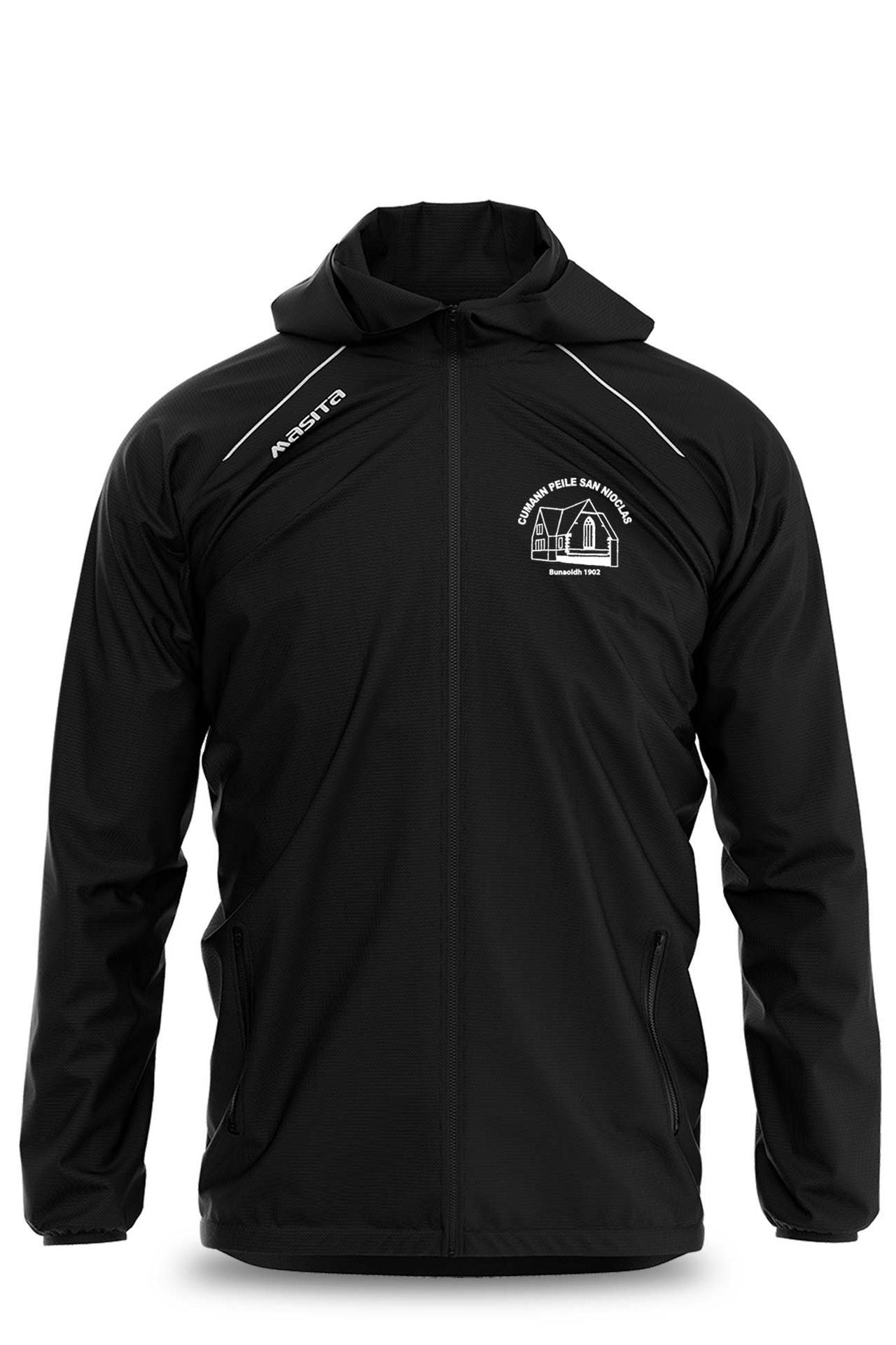 St Nicks  Black Windbreaker Kids & Adults