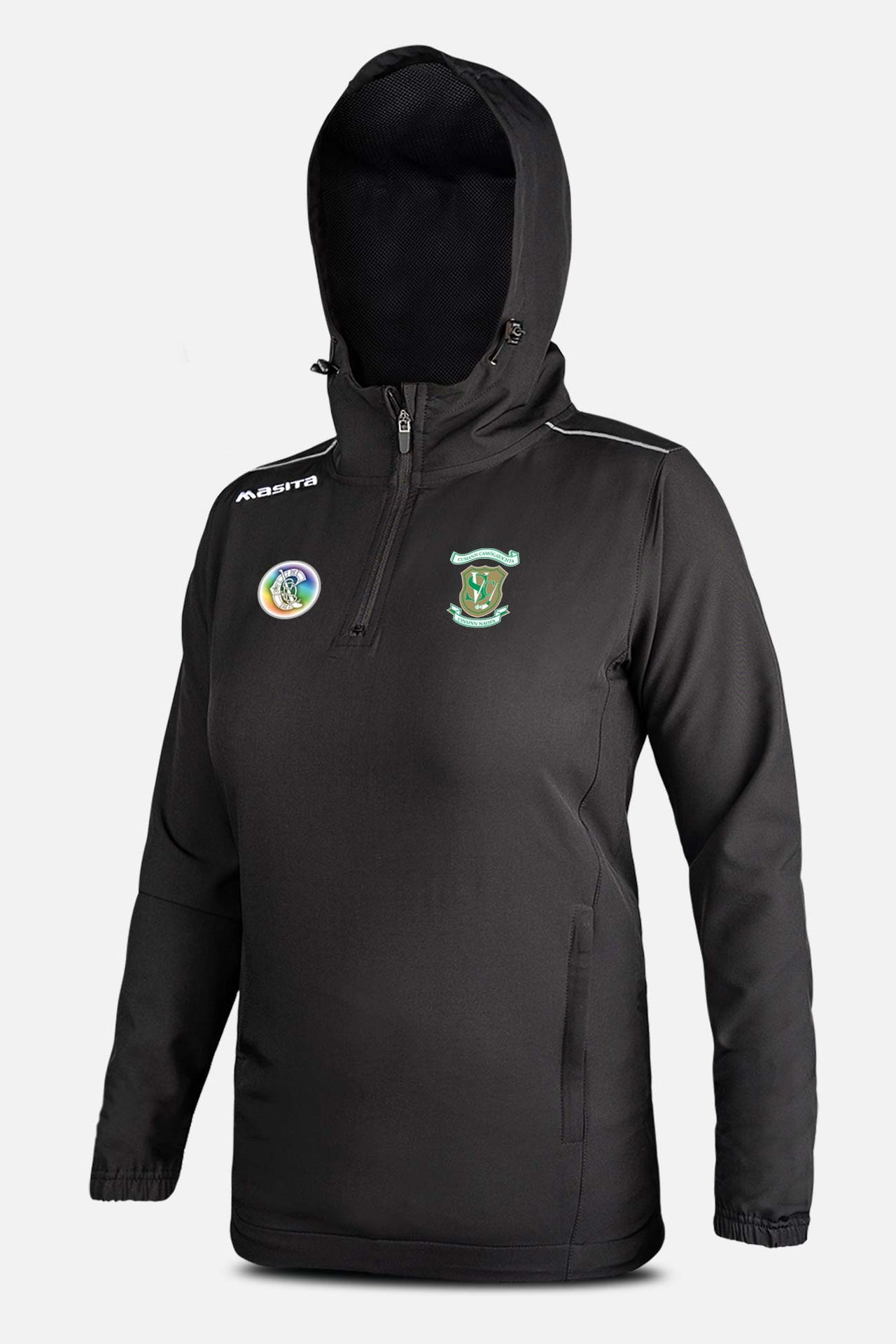 St Vincents Camogie Black Vermont Pullover Hoodie Adults
