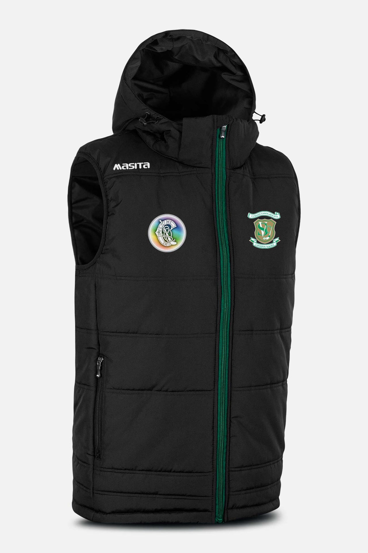 St Vincents Camogie Pop Up Shop Black Nova Sleeveless Gilet Kids & Adults