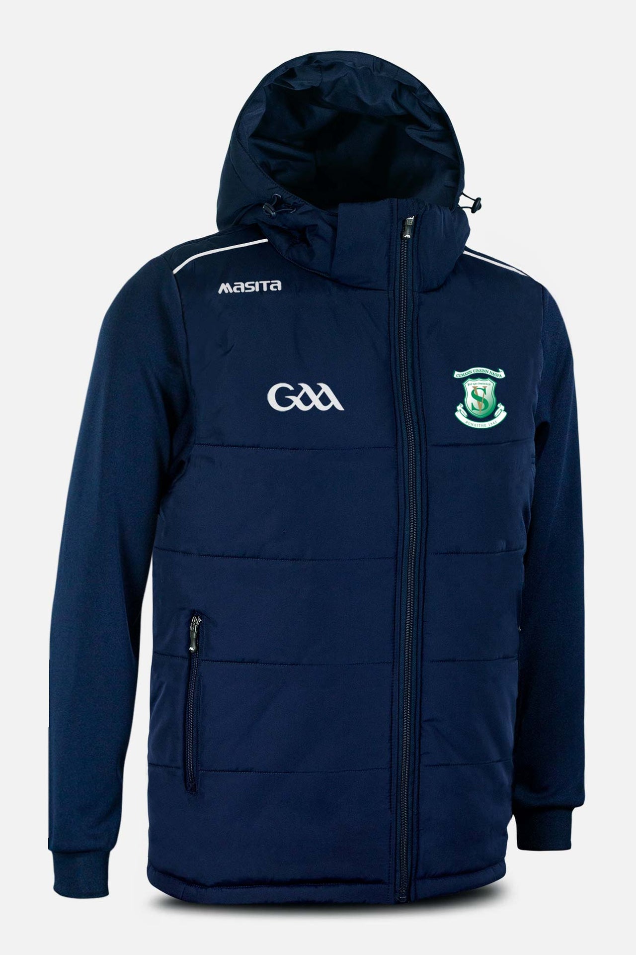 St Vincents GAA Navy Padded Jacket Kids & Adults