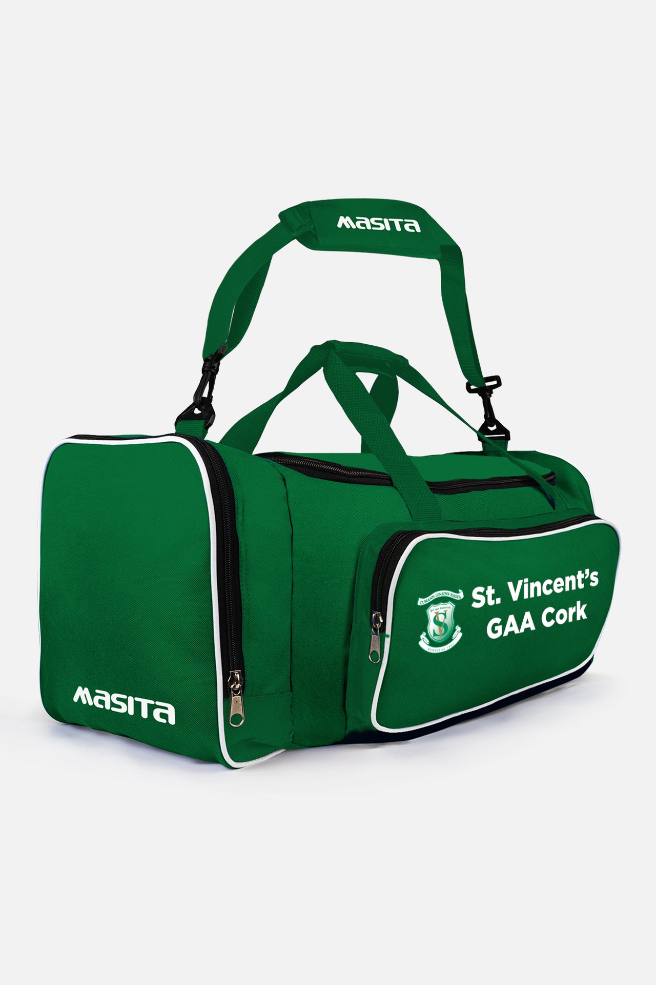 St Vincents GAA Pop Up Shop Green/White Tara Style Club Bag