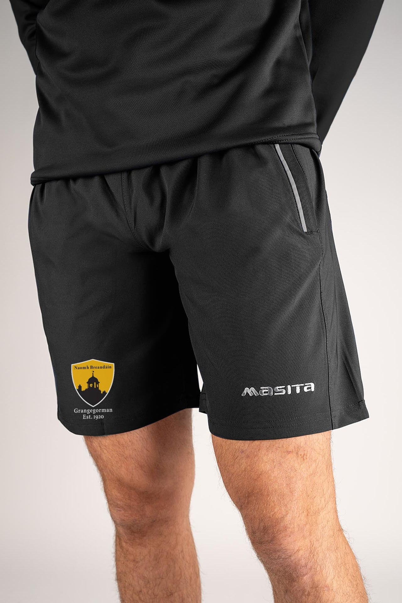 St Brendans GAA Grangegorman  Black Leisure Short Adult