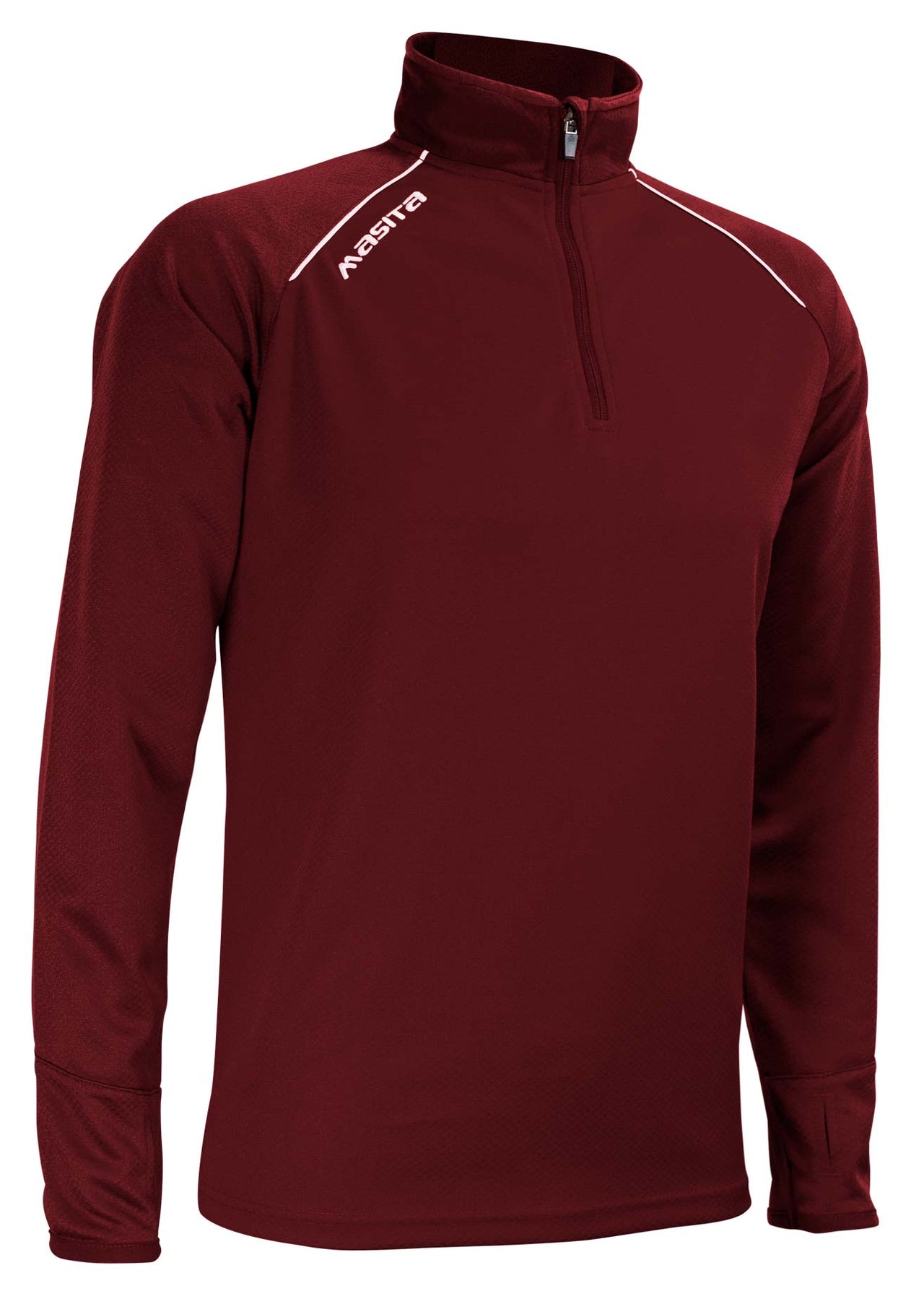 Supreme Semi Fitted Half Zip Maroon/White Adult