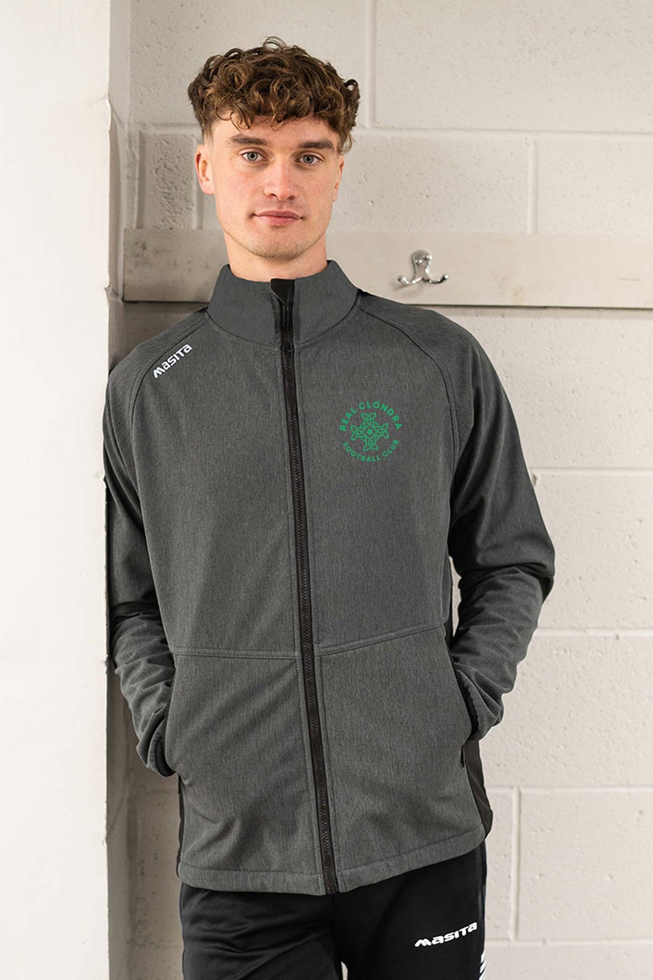 Real Clondra F.C Pop Up Shop Grey Softshell Jacket Kids & Adults