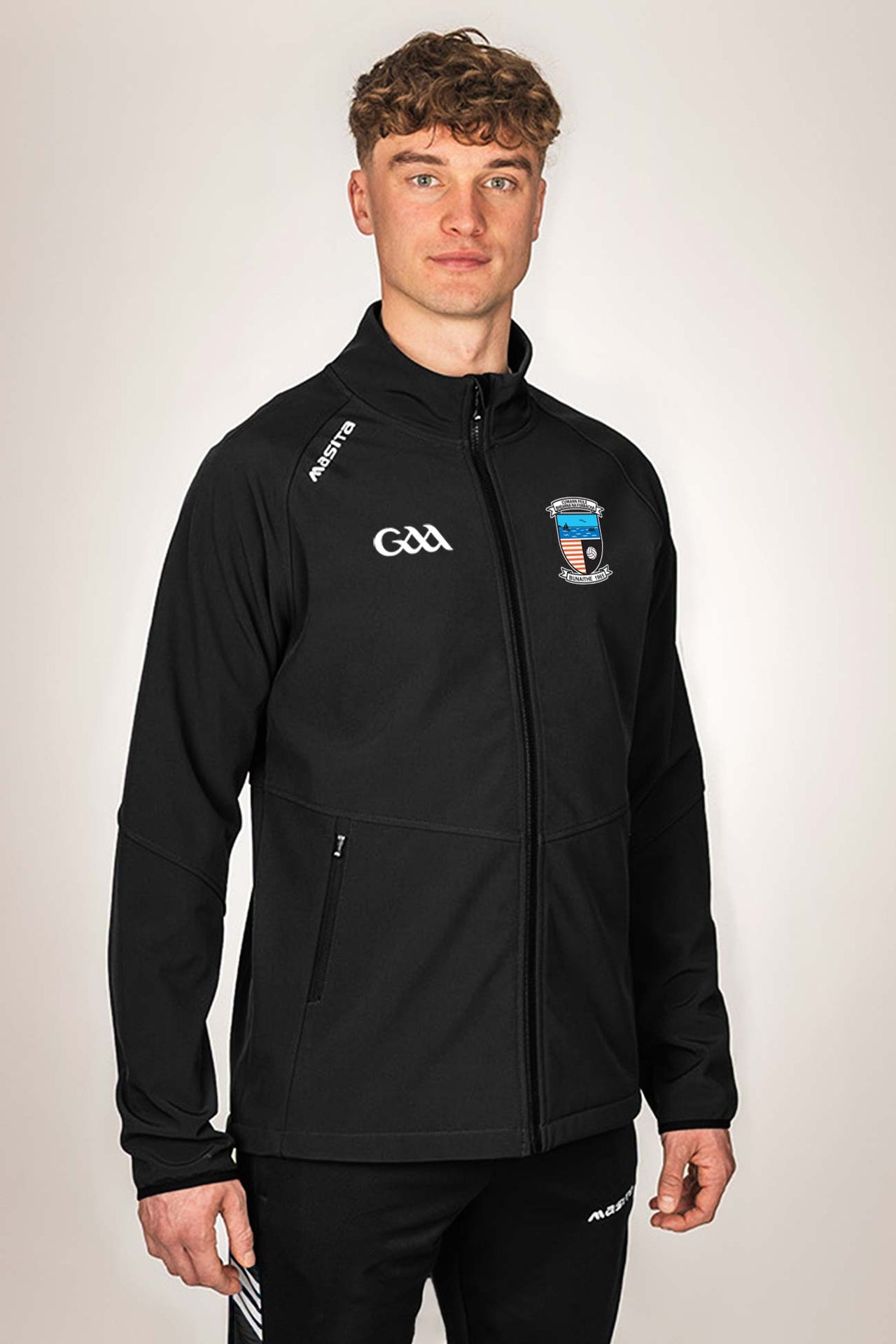 Bearna GAA Black Softshell Jacket Adult