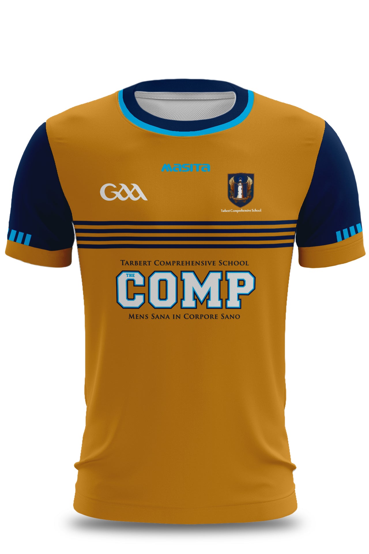 Tarbert Comprehensive School Gold Jersey Regular Fit Adult