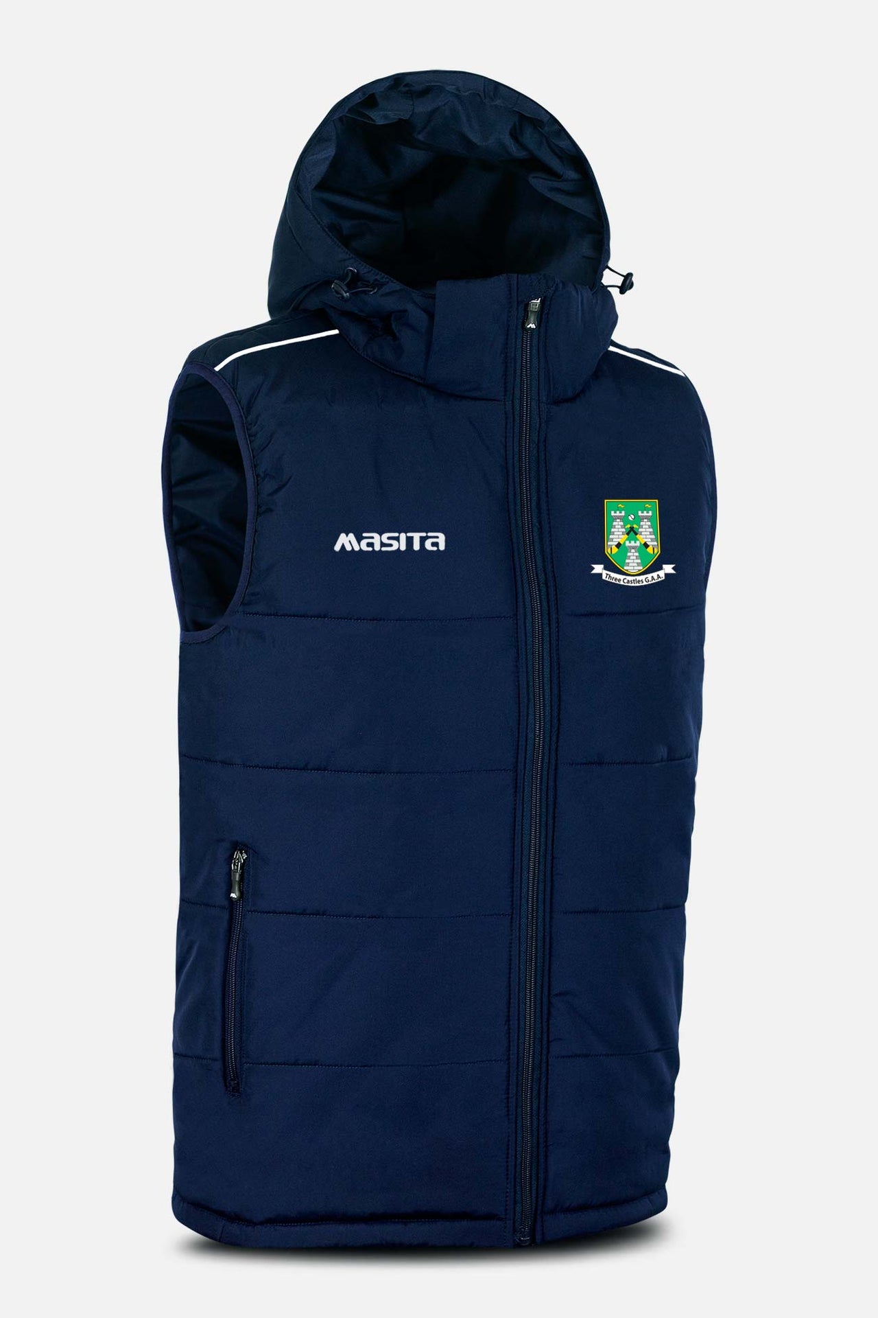 Threecastles GAA Navy Sleeveless Gilet Kids & Adults