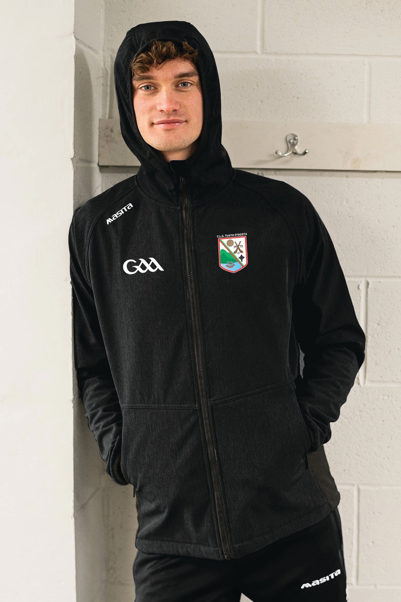 Tuosist GAA Pop Up Shop Black Softshell Jacket Hoodie Adults