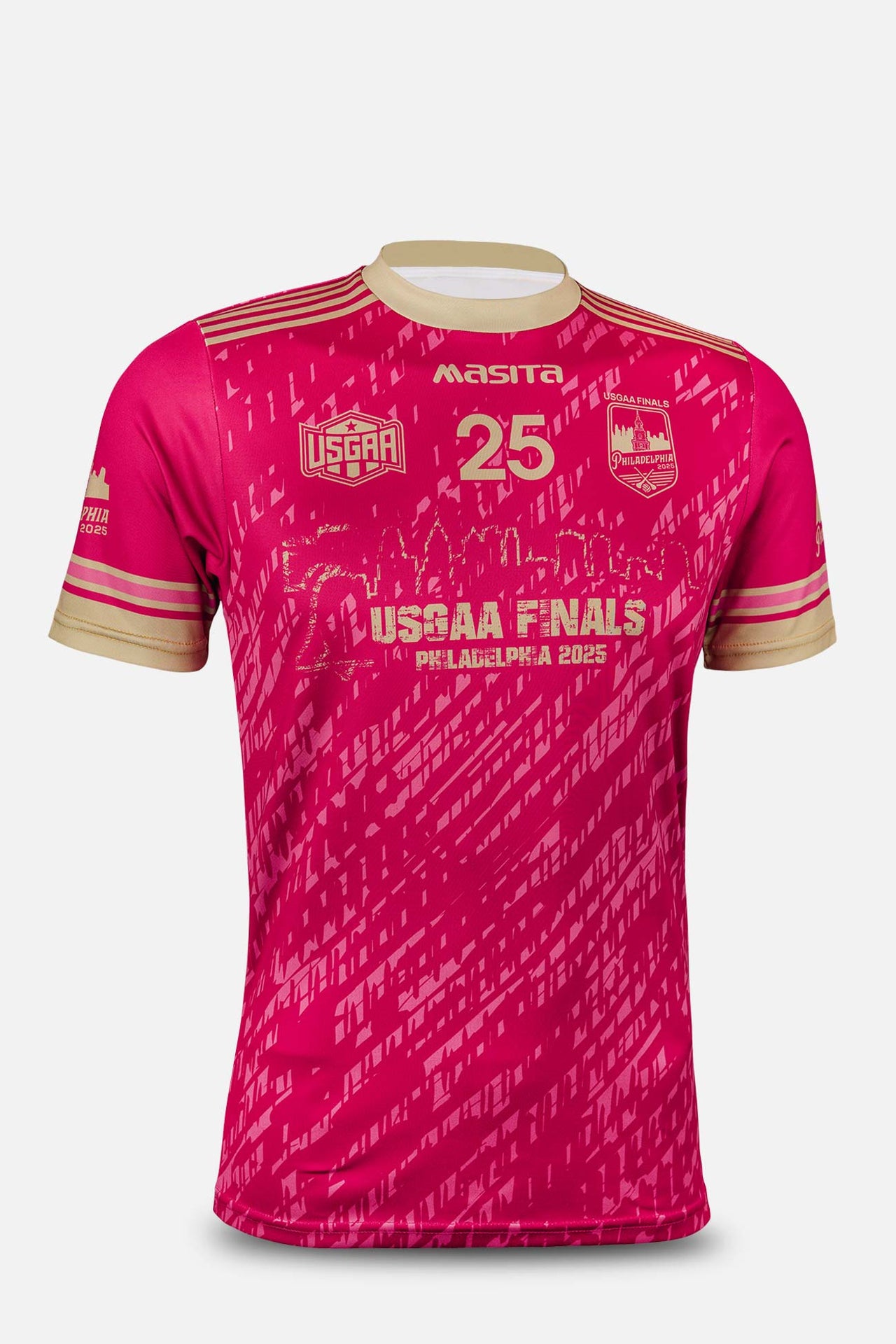 USGAA Philadelphia Finals Burgundy Hannon Style Pop Up Jersey Player Fit Adult