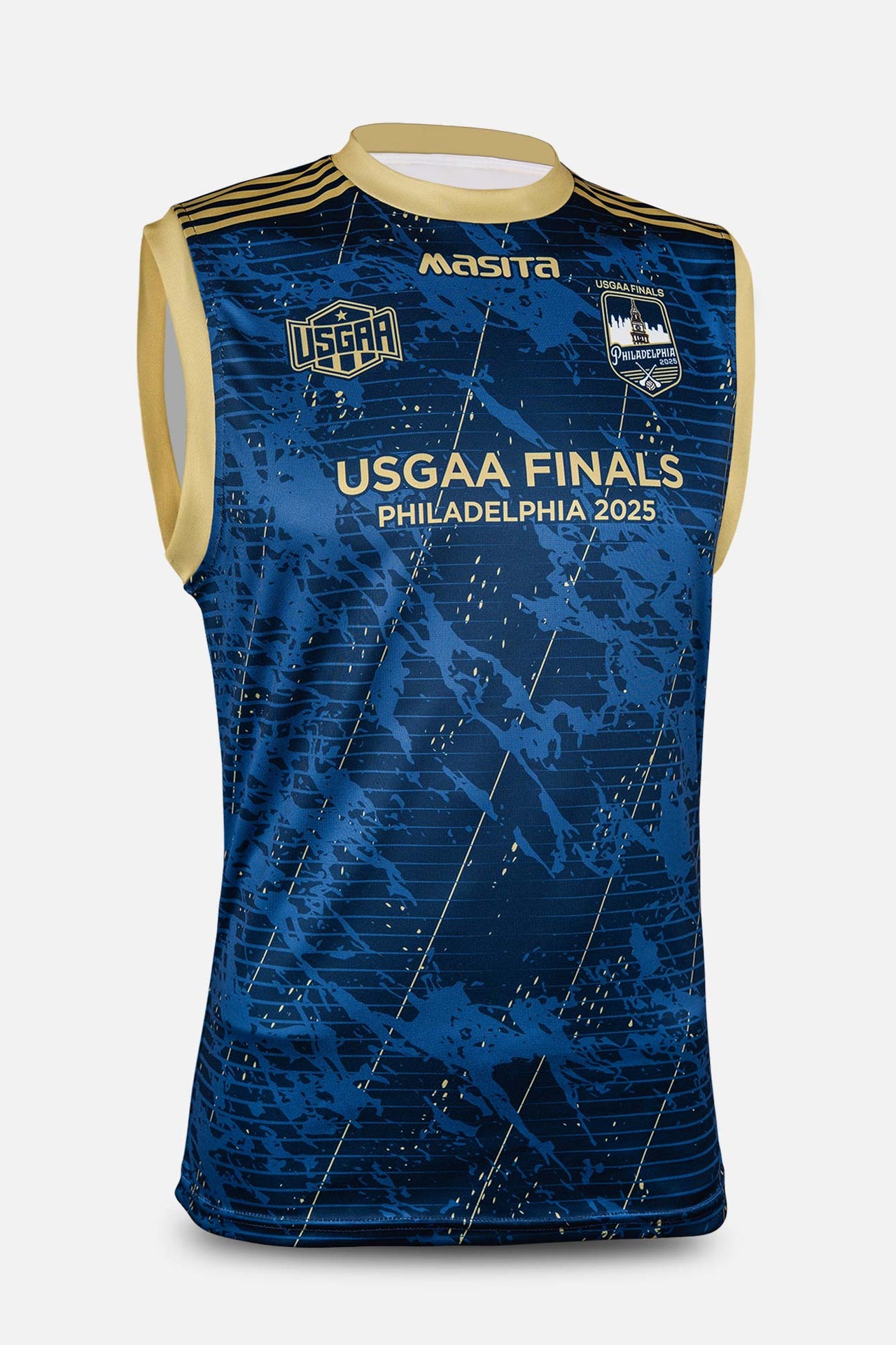 USGAA Philadelphia Finals Navy Pop Up Sleeveless Shirt Player Fit Adult