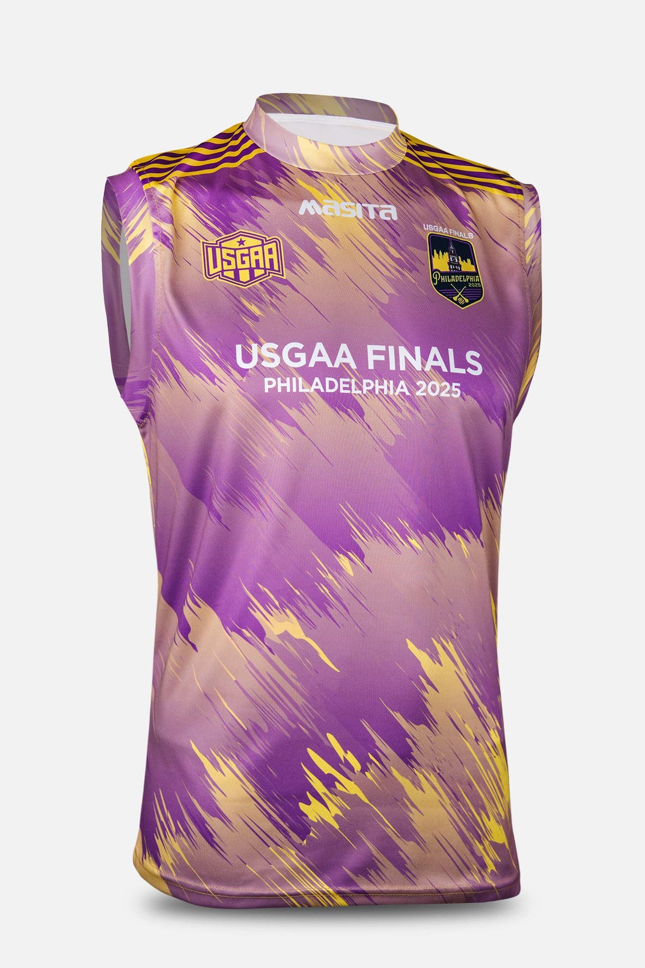 USGAA Philadelphia Finals Purple Pop Up Sleeveless Shirt Player Fit Adult