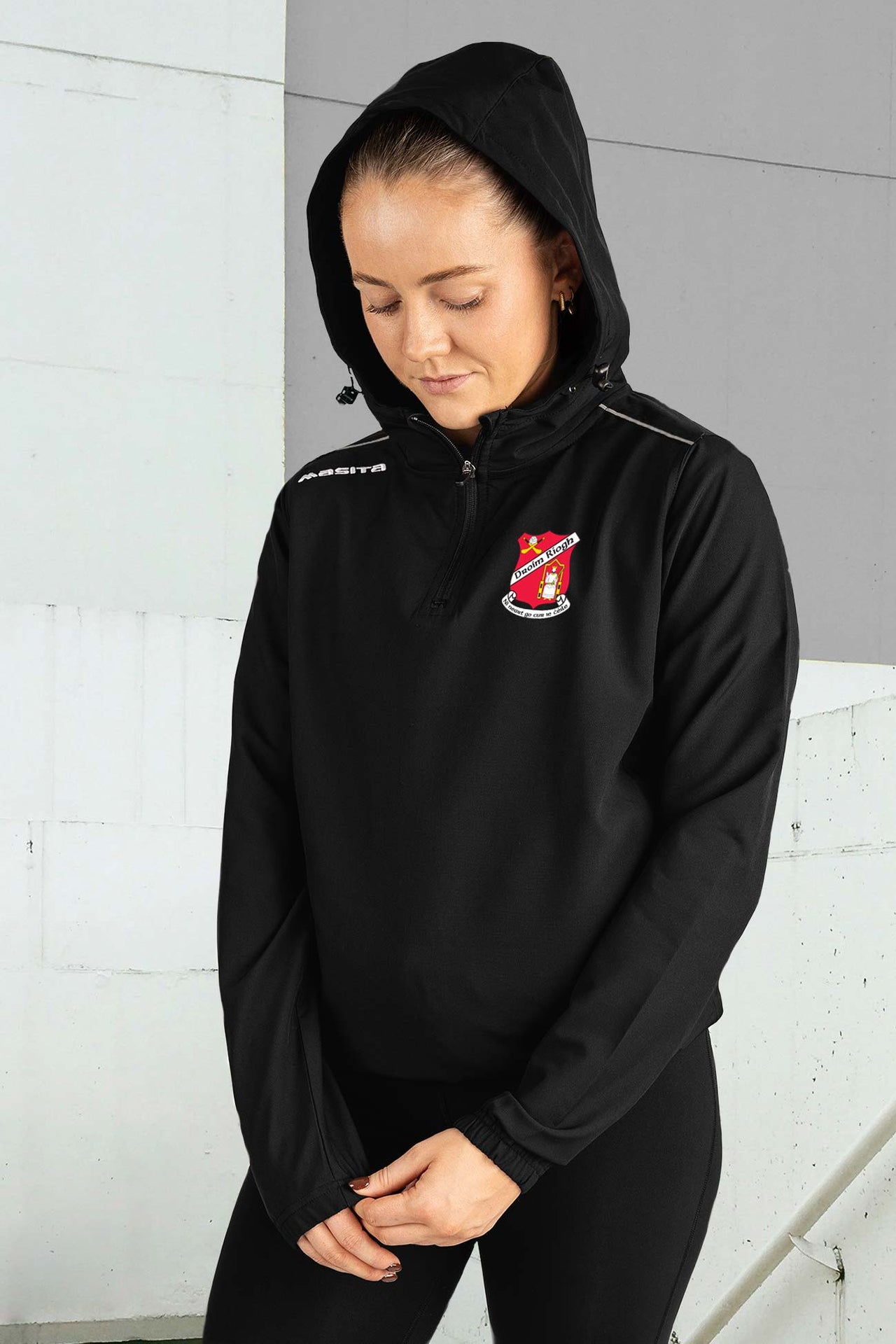 Drumree GAA Black/White Vermont Pullover Hoodie Adult
