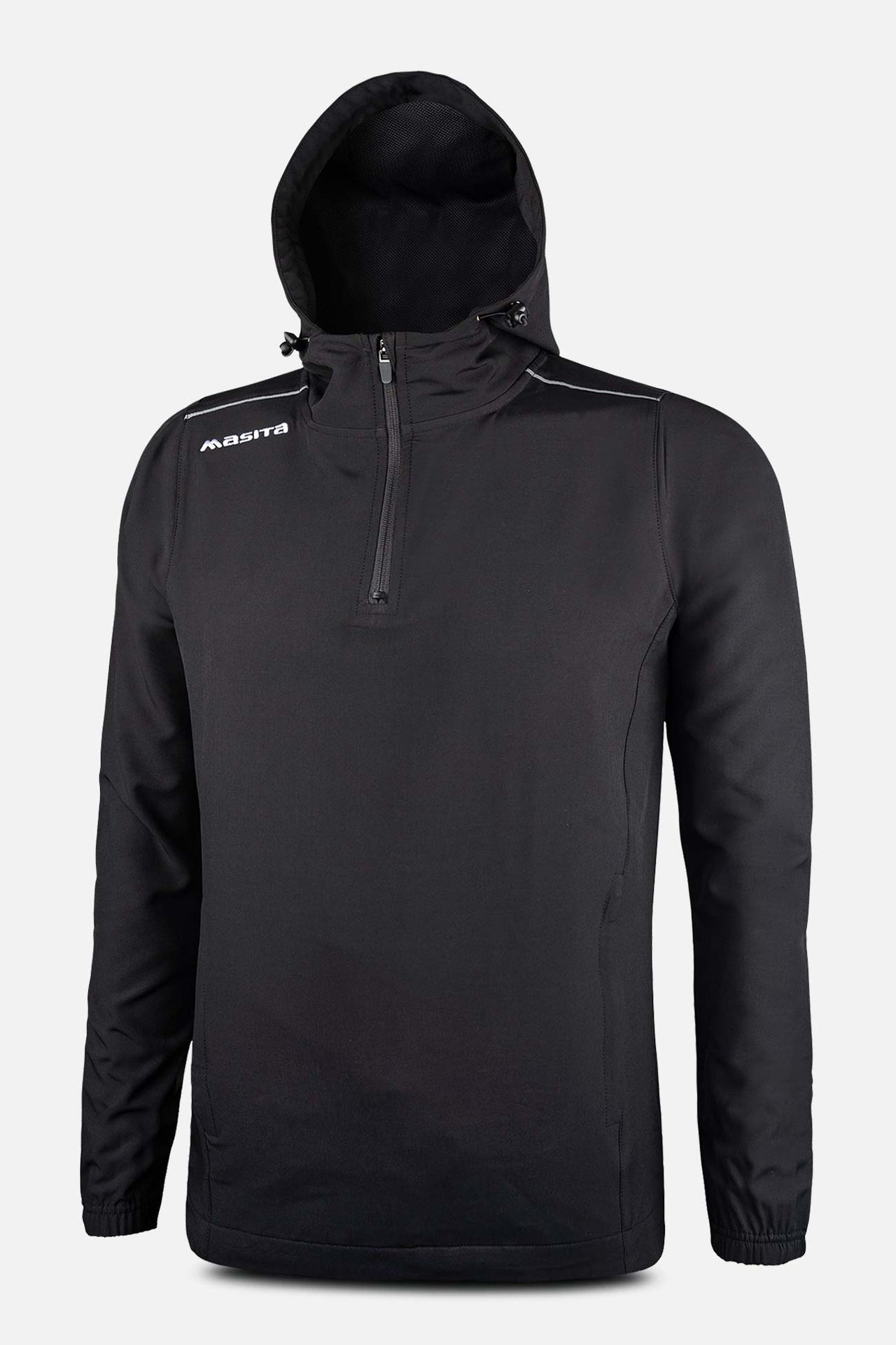 Vermont Hooded Pullover Half Zip Black/White