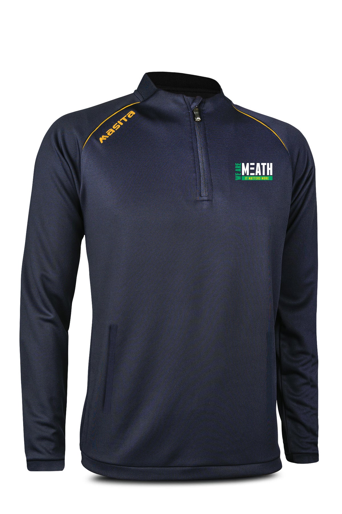 We Are Meath Pop Up Shop Navy/Amber Rico Style Half Zip Kids & Adults