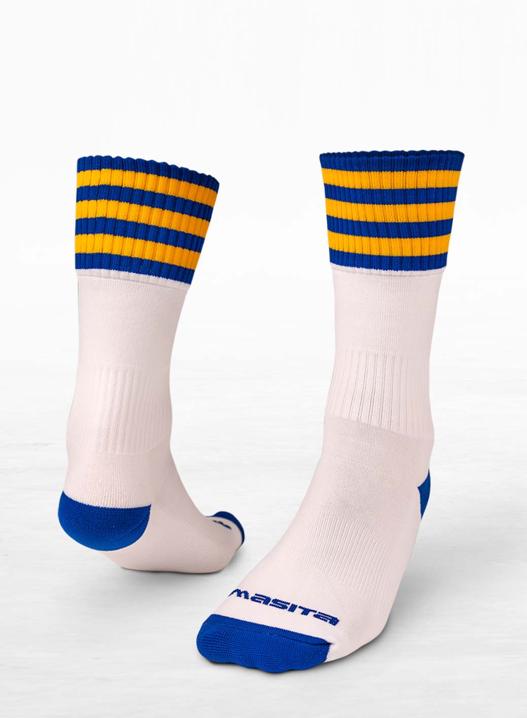 Keel GAA Pop Up Shop White/Blue/Amber Midi Socks Adult