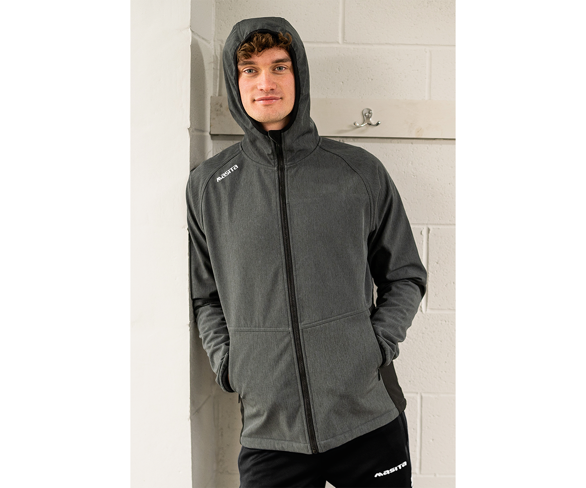 Tara Style Softshell Hoodie Grey