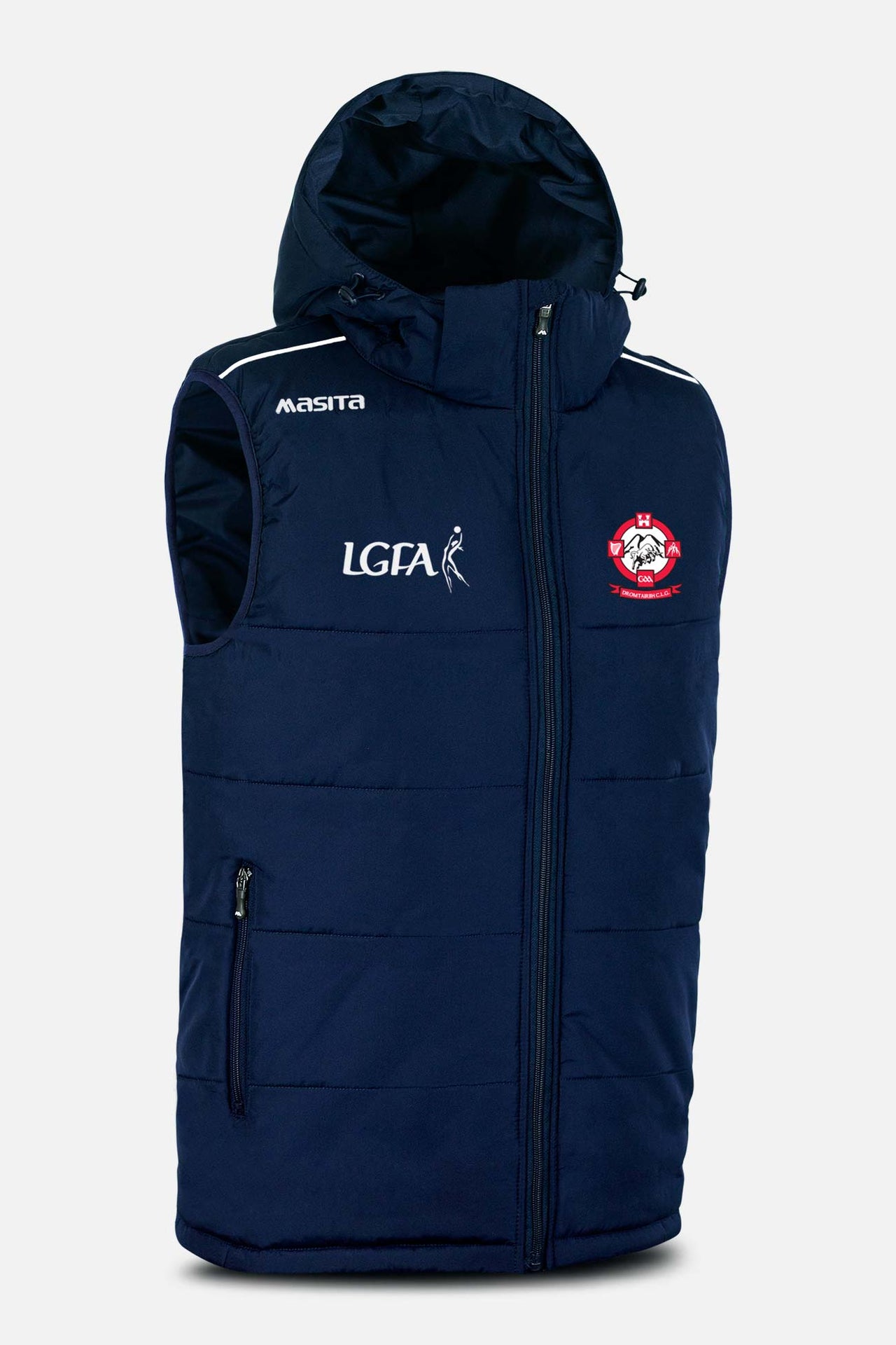 Dromtarriffe LGFA Navy Sleeveless Gilet Kids & Adults