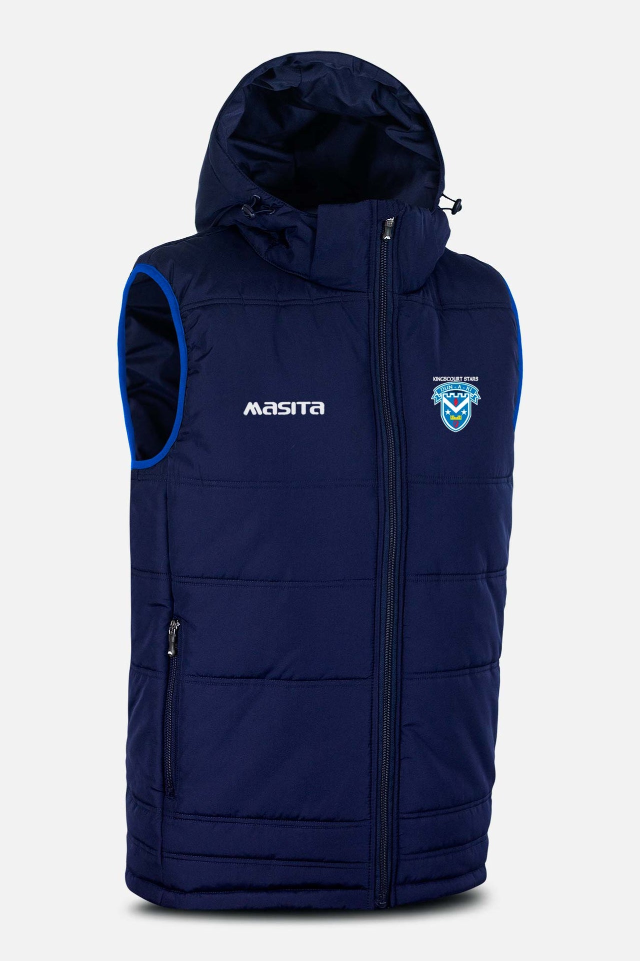 Kingscourt Stars Navy Nova Sleeveless Gilet Kids & Adults