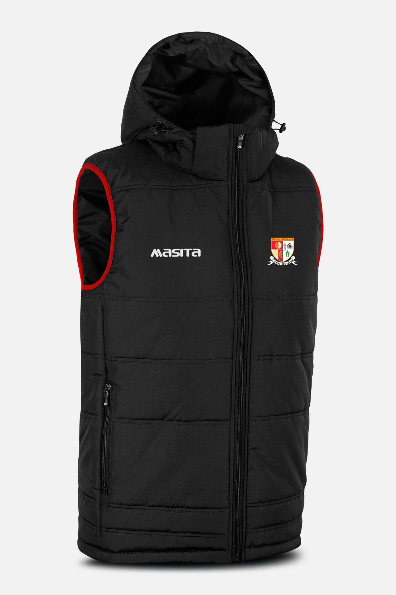 Carnlough Gaels Black Nova Sleeveless Gilet Kids & Adults