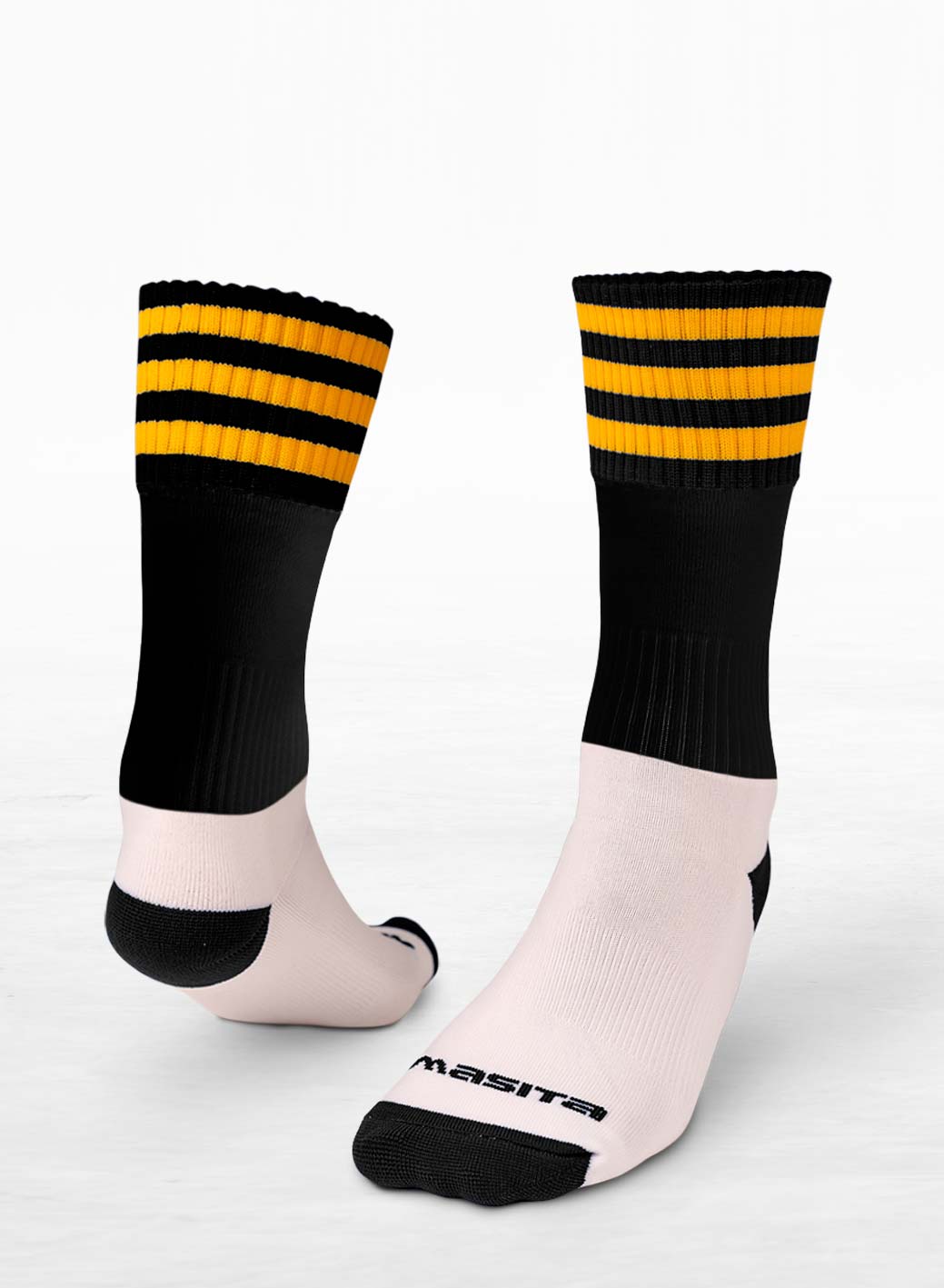 Black/Amber Midi Socks Adults