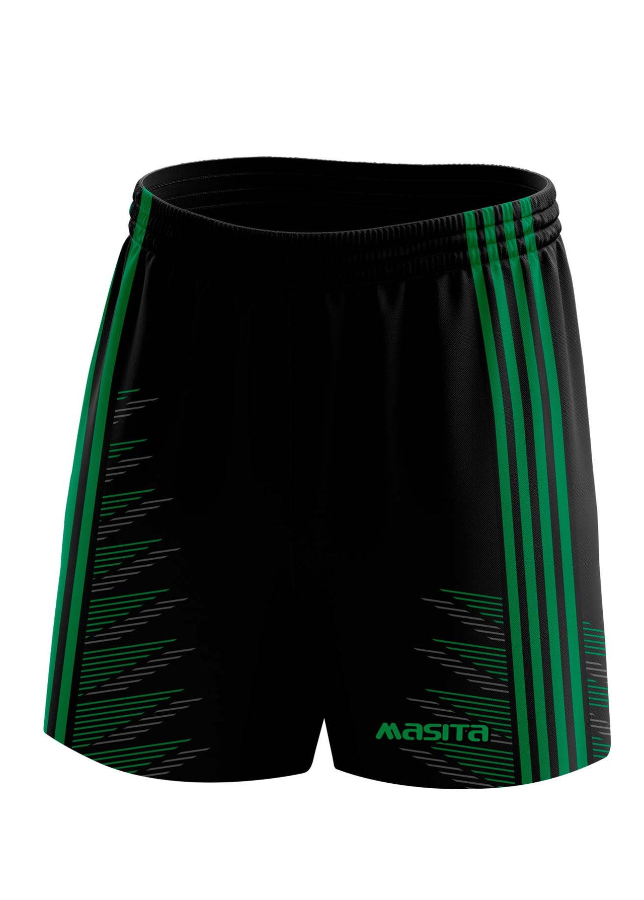 Hydro Gaelic Shorts Black/Green Adult