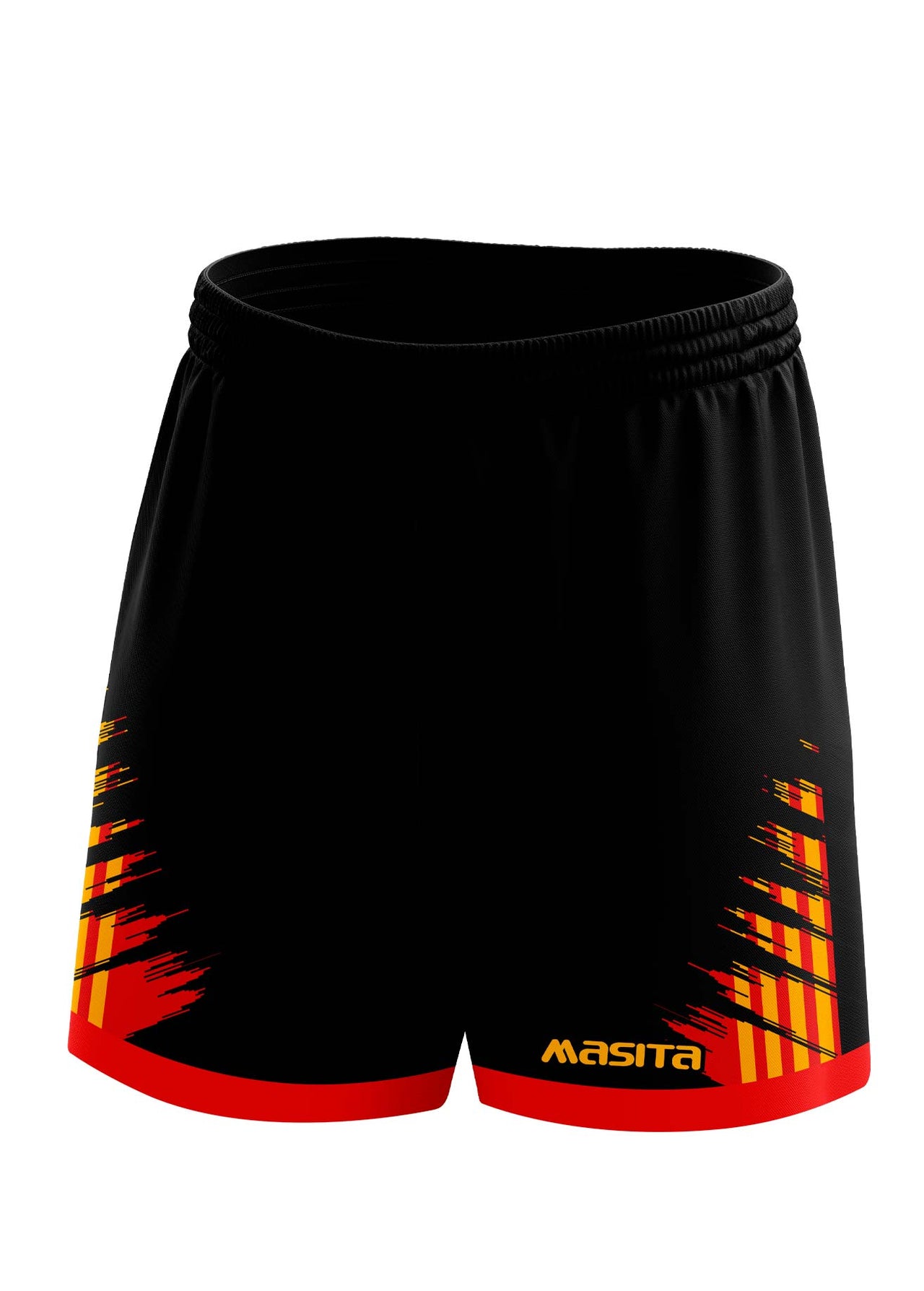 Barkley Gaelic Shorts Black/Red/Amber Adult
