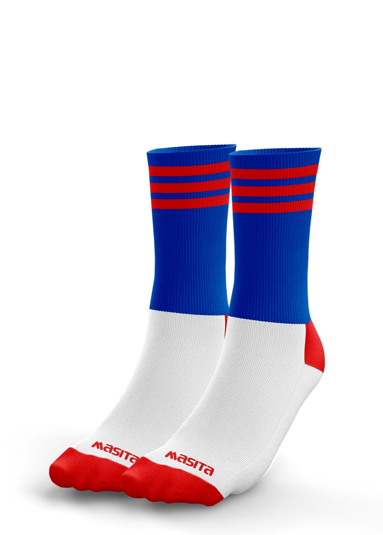 Blue/Red Midi Sock
