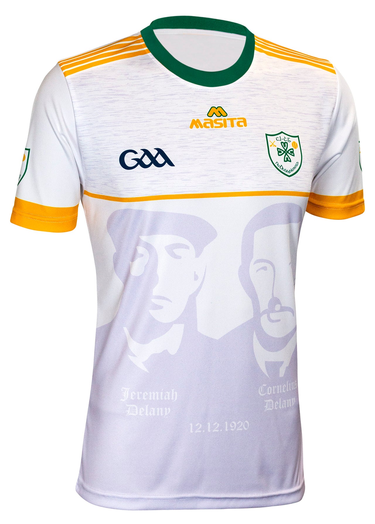 Delanys GAA White Commemorative Jersey Regular Fit Adult